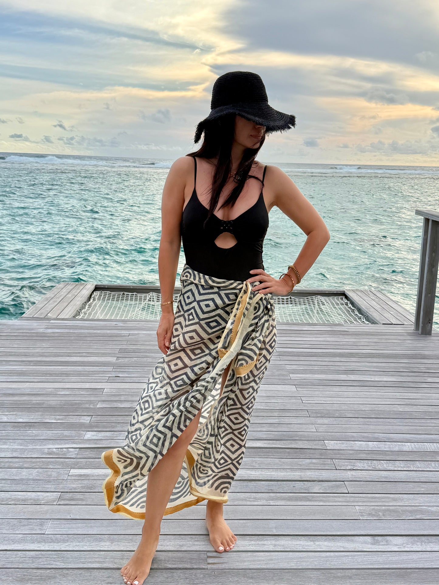 Golden Bagru Pareo/Sarong
