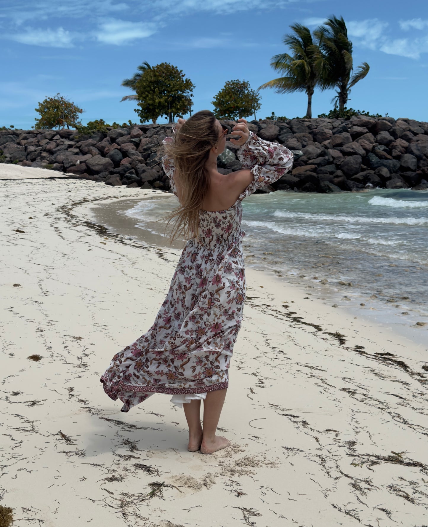 Sabrina Long dress in organic cotton