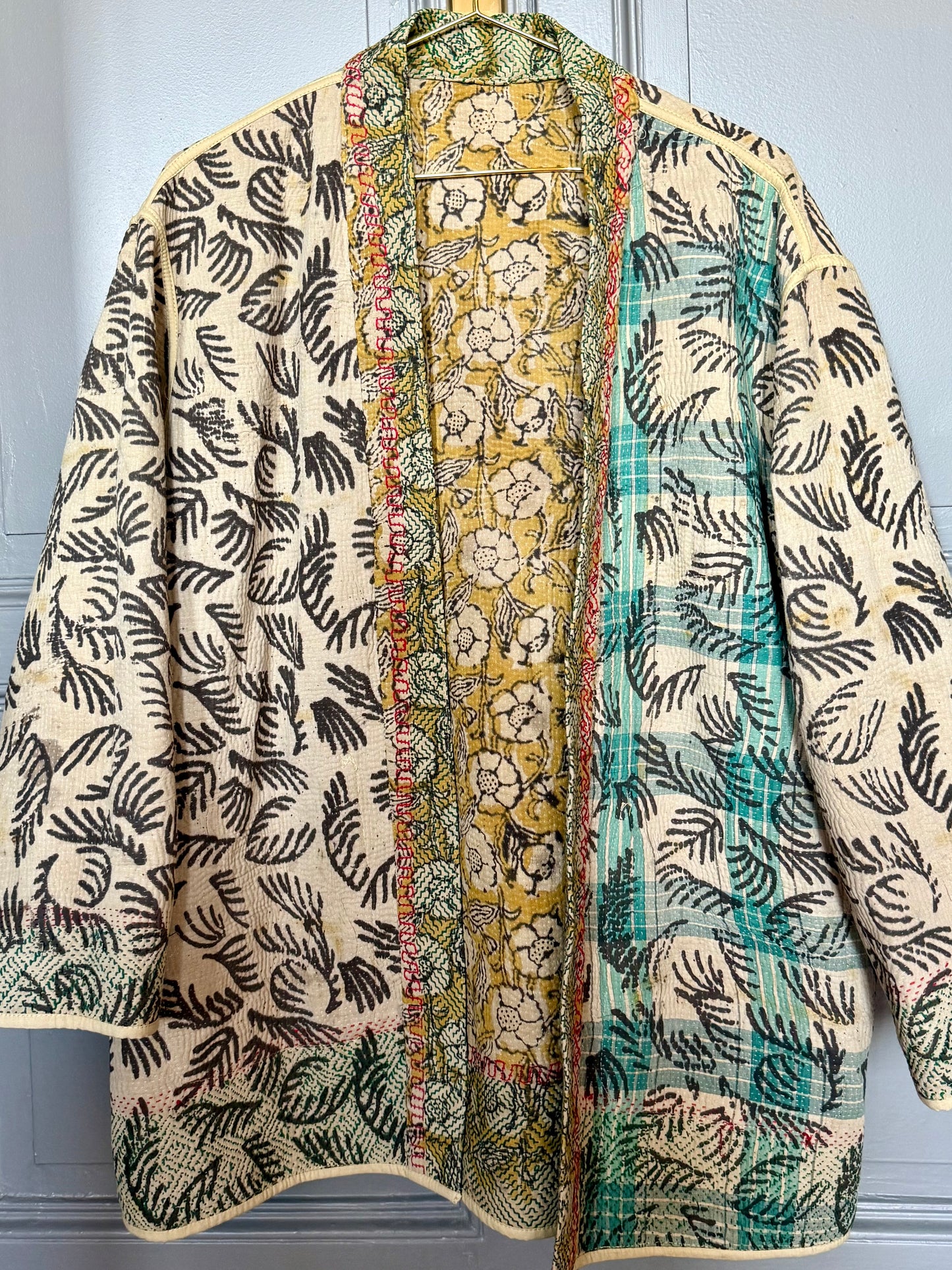 Vintage Kantha Giacca Kimono