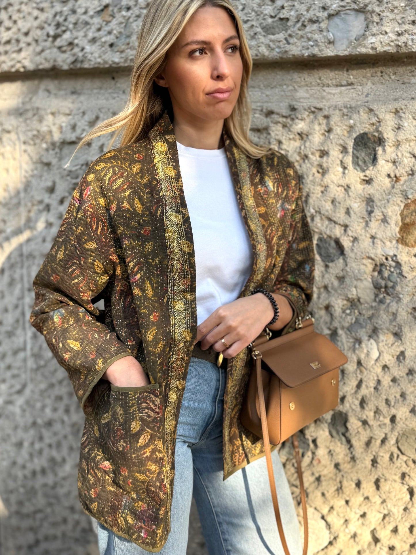 Old Kantha Kimono Jacket
