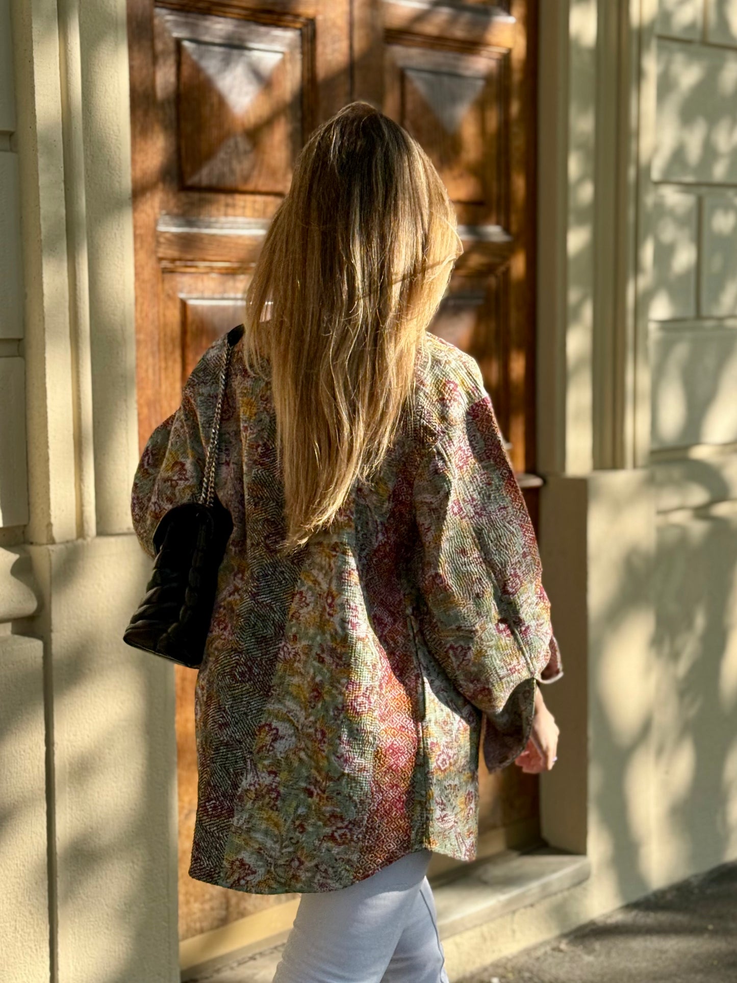 Old Kantha Over Shirt Jacket - handmade