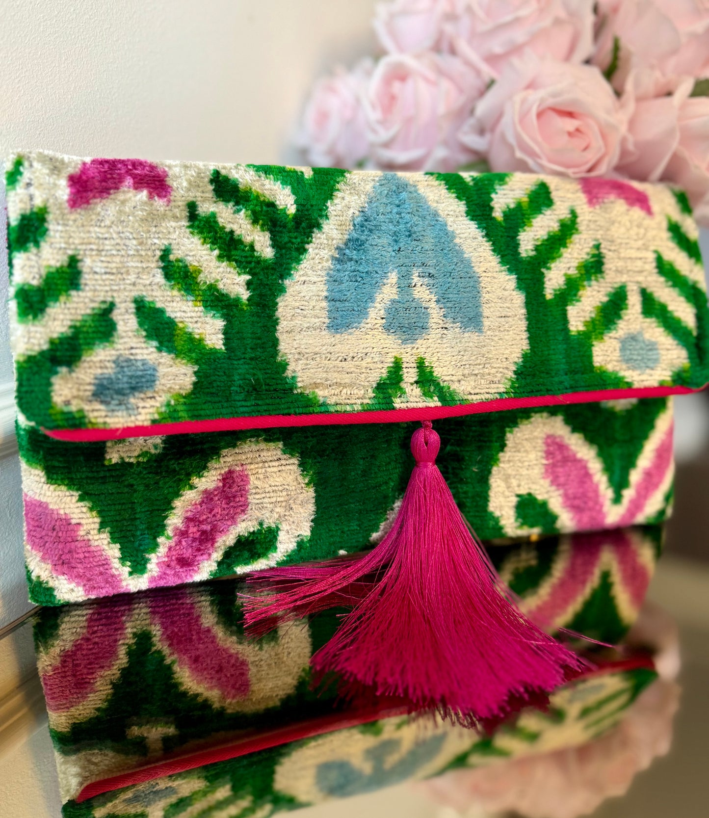 Clutch/Pochette Silk Ikat - Chandani