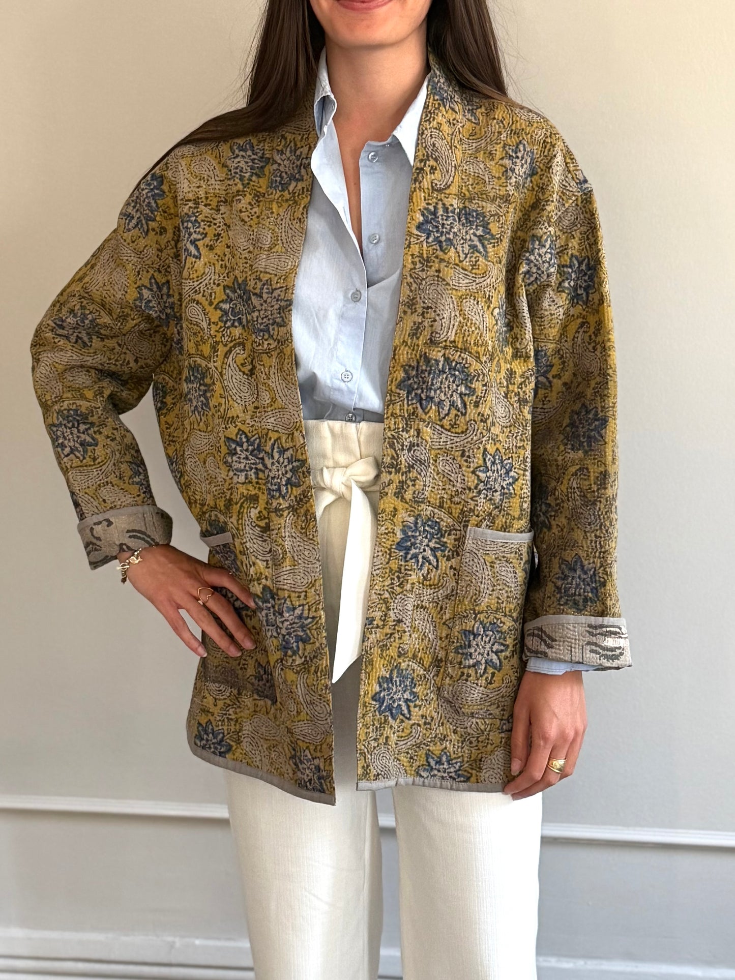 Old Kantha Kimono Jacket
