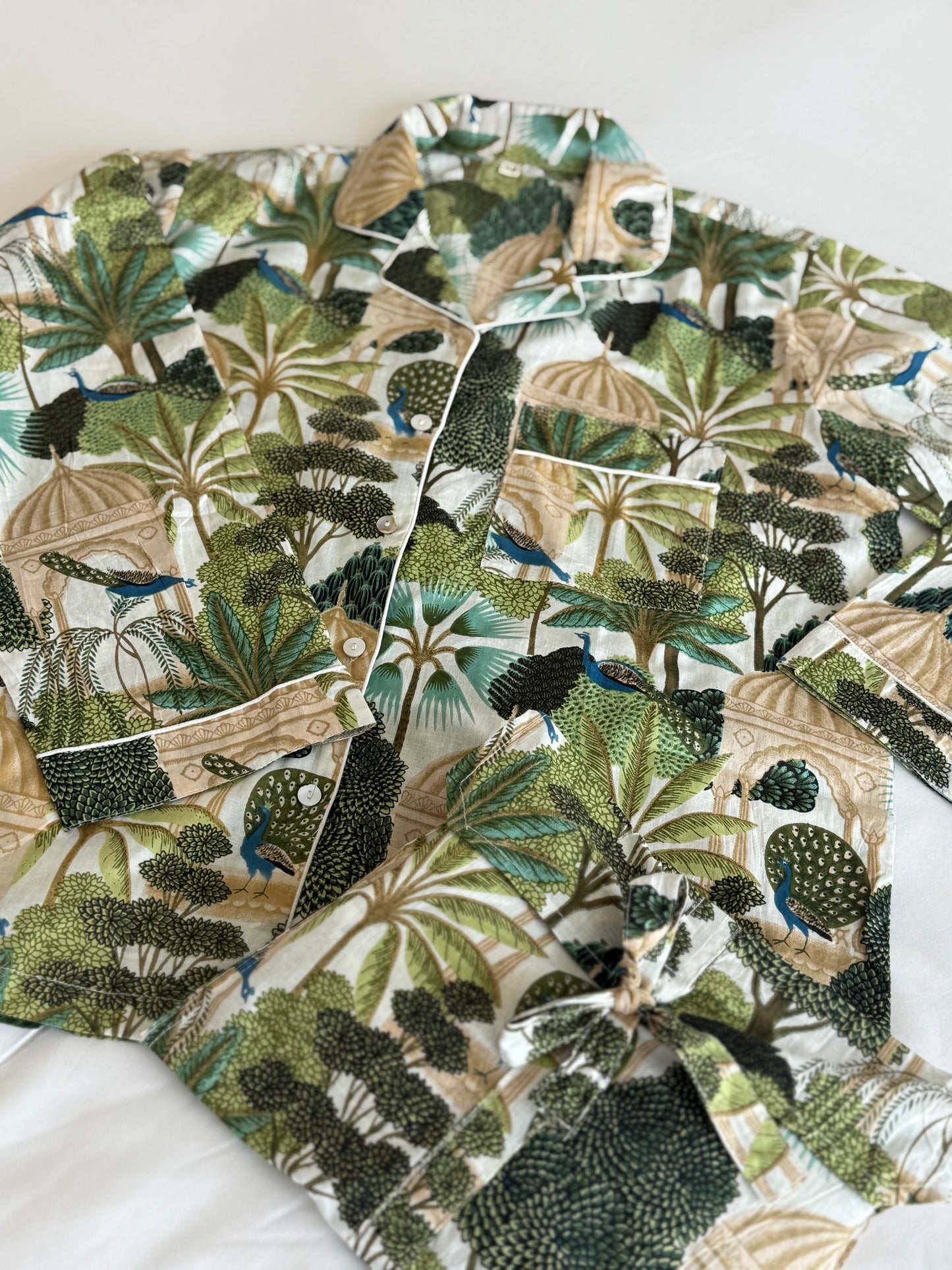 Pajamas Secret Garden White