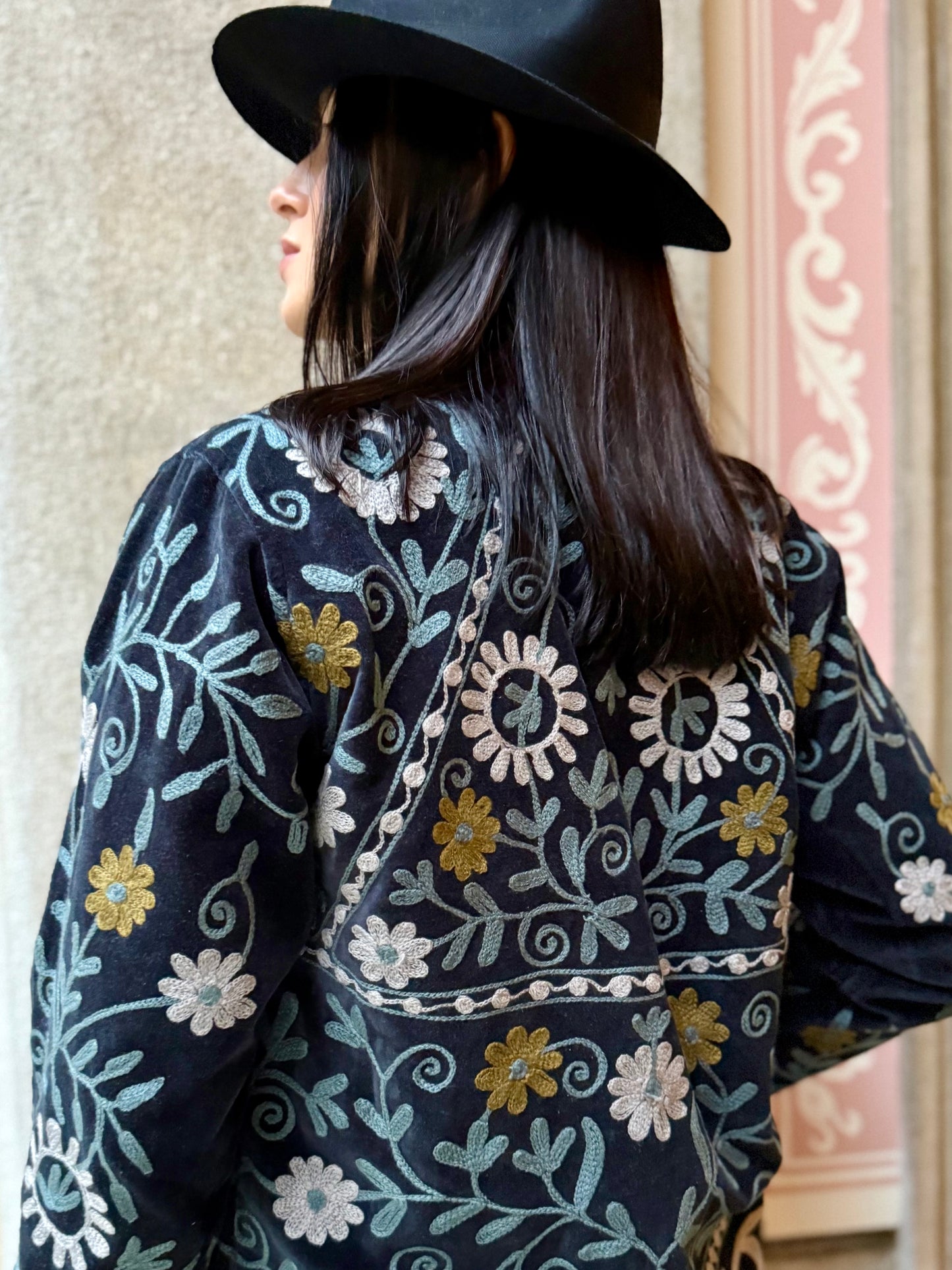 Paris Velvet Jacket - Black Small