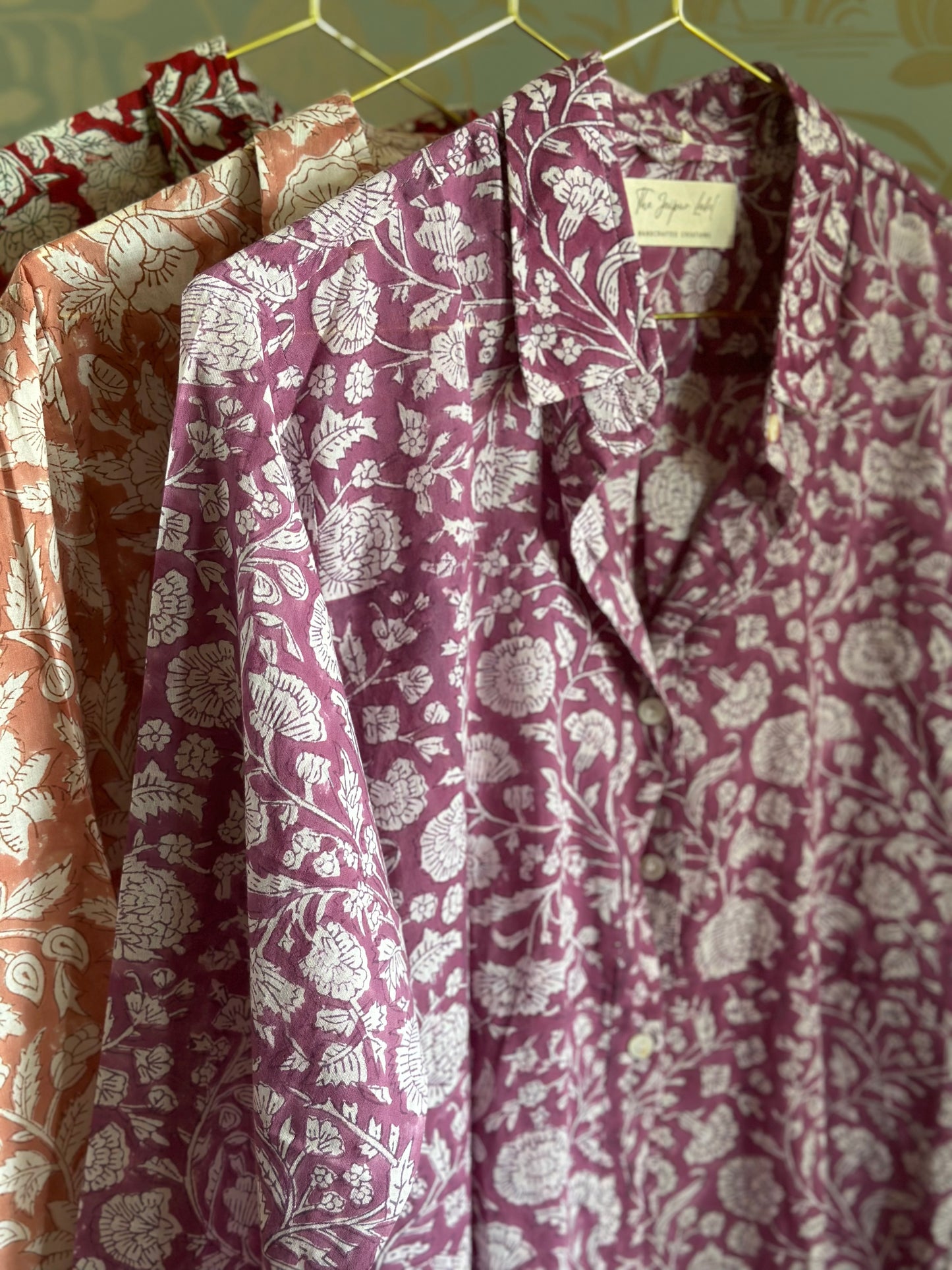 Camicia in cotone organico leggero - Floreale