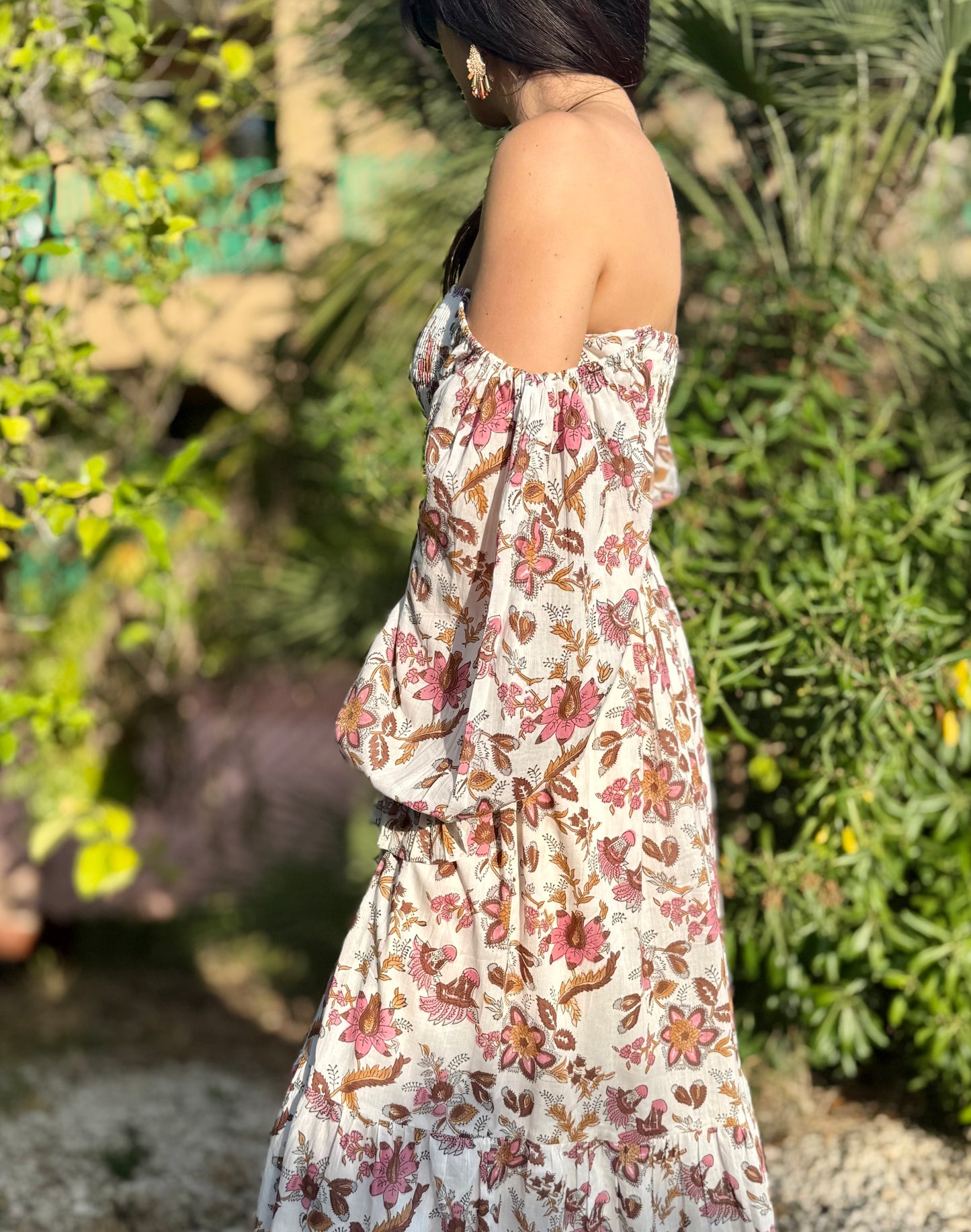 Sabrina Long dress in organic cotton