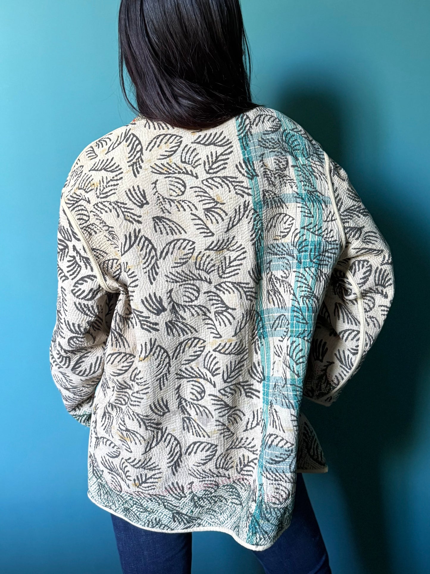 Vintage Kantha Giacca Kimono