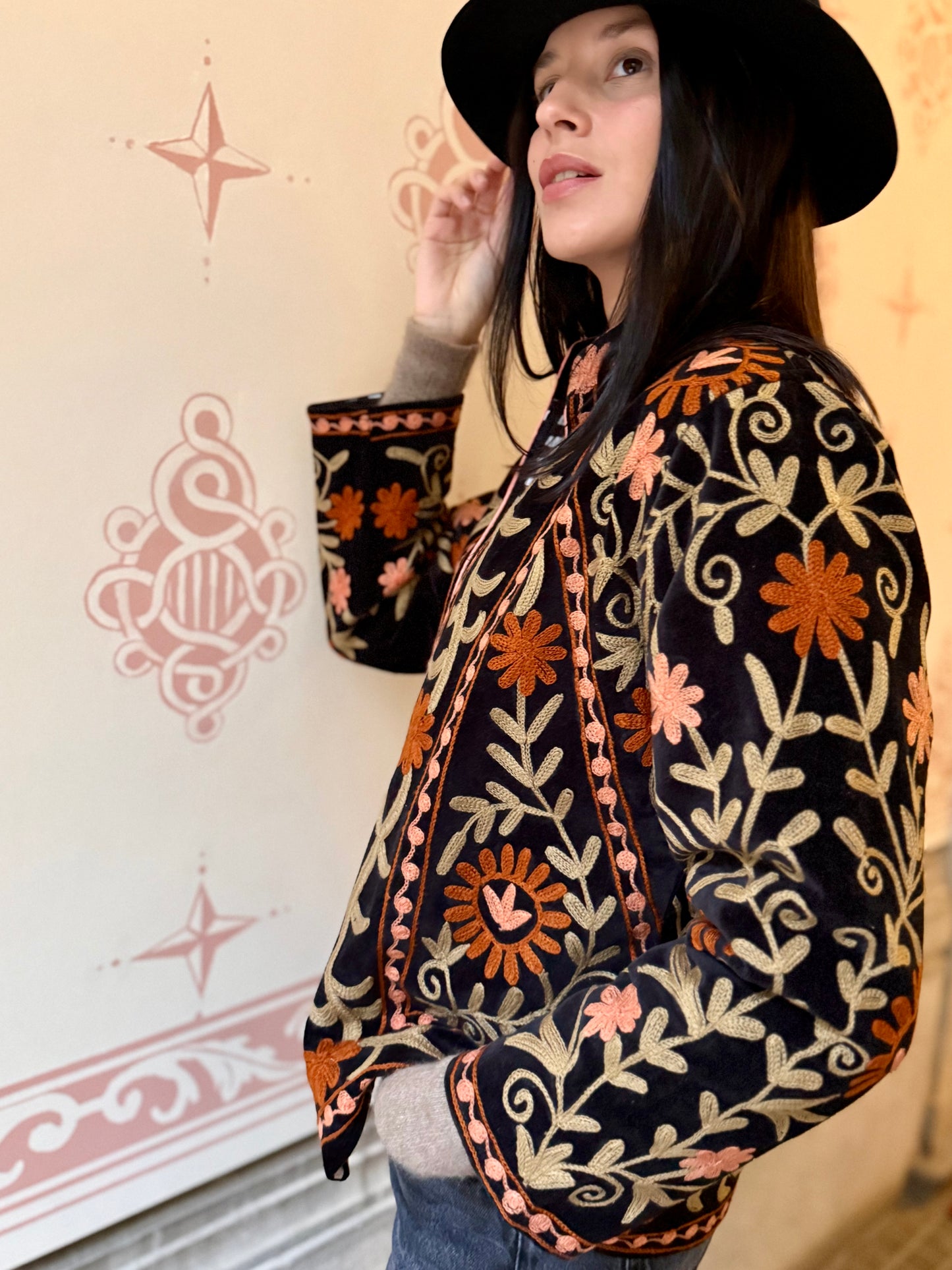 Paris Velvet Jacket - Black Small