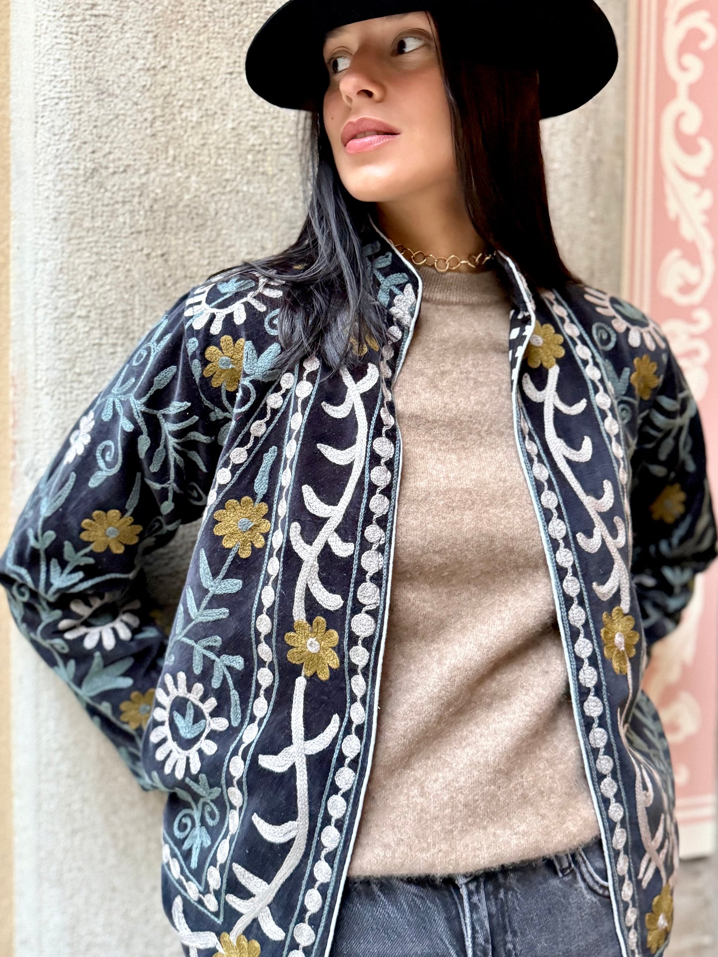 Paris Velvet Jacket - Black Small