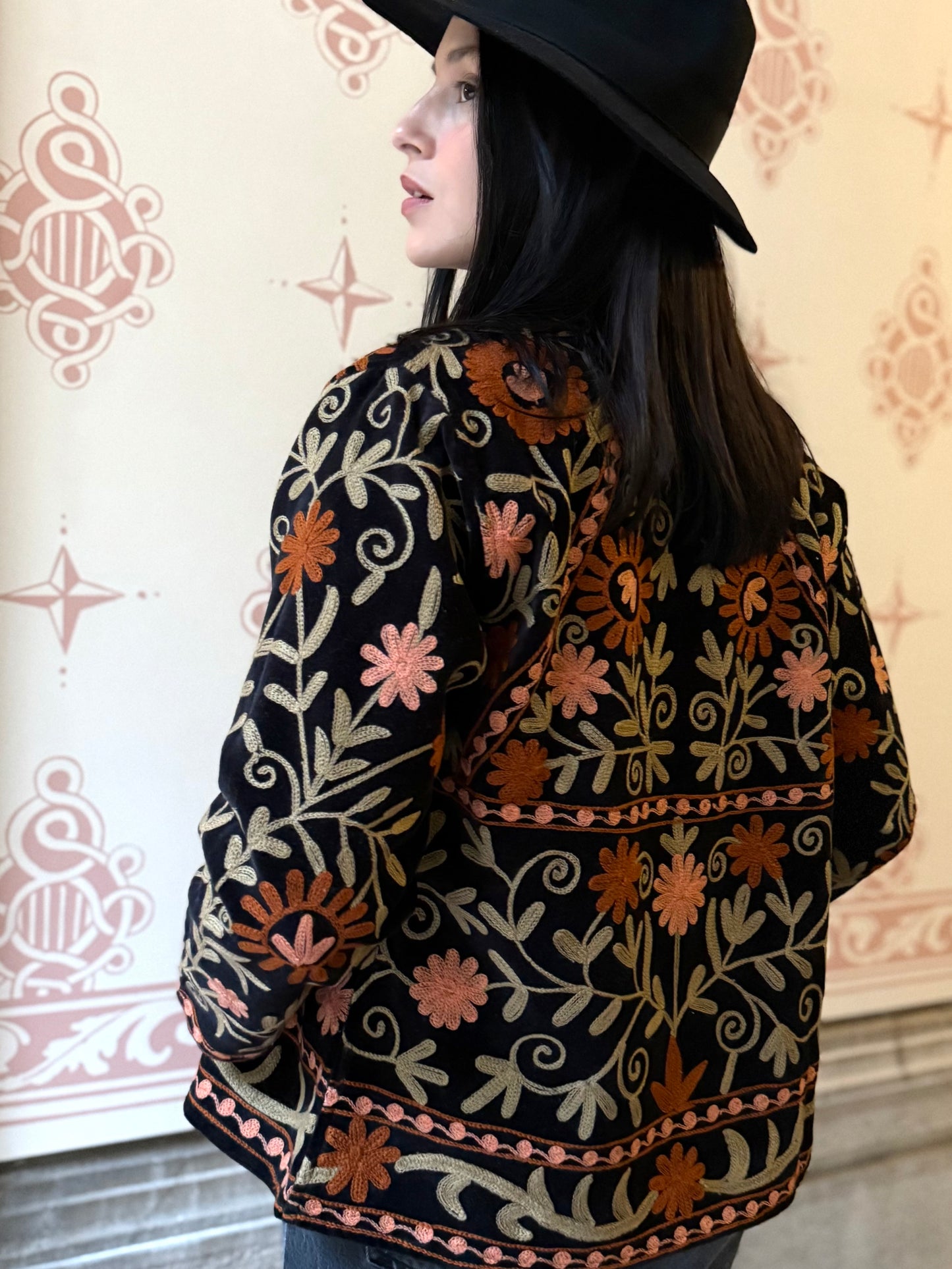 Paris Velvet Jacket - Black Small