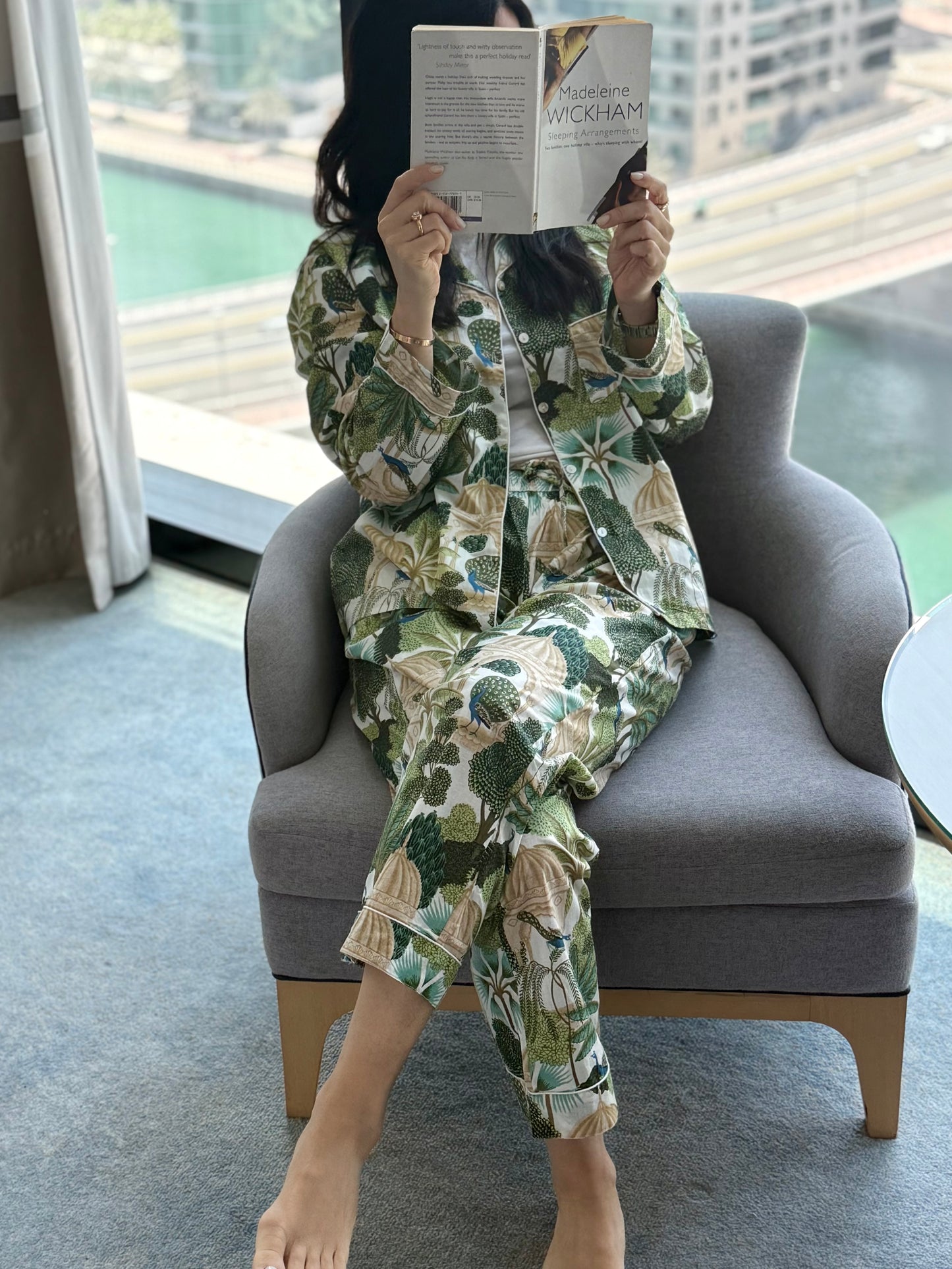 Pajamas Secret Garden White