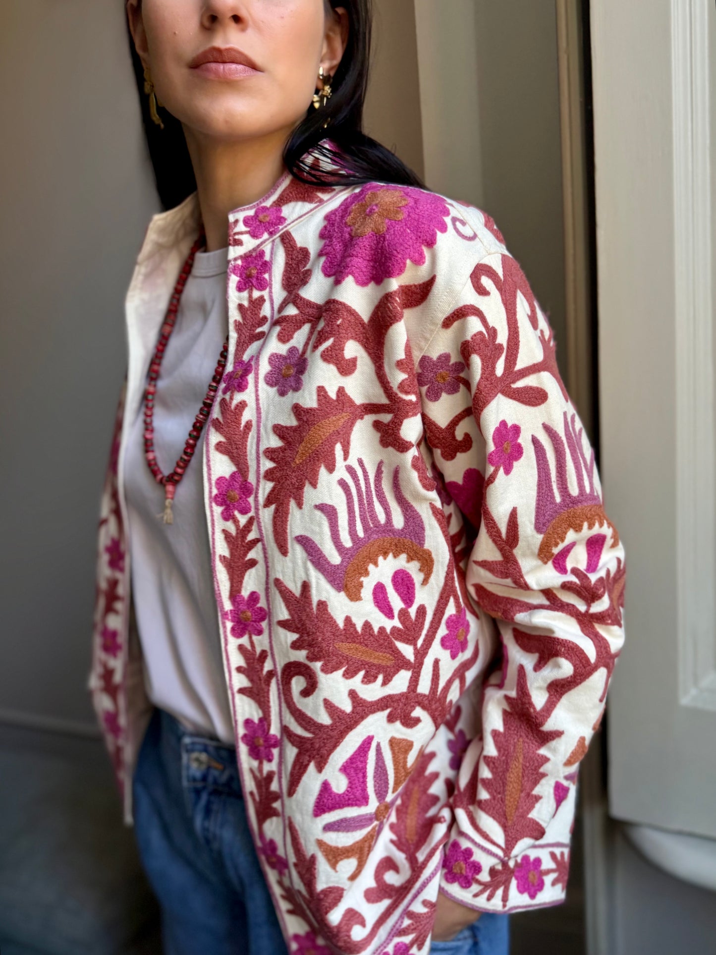 Cotton Boho Jacket Embroidered