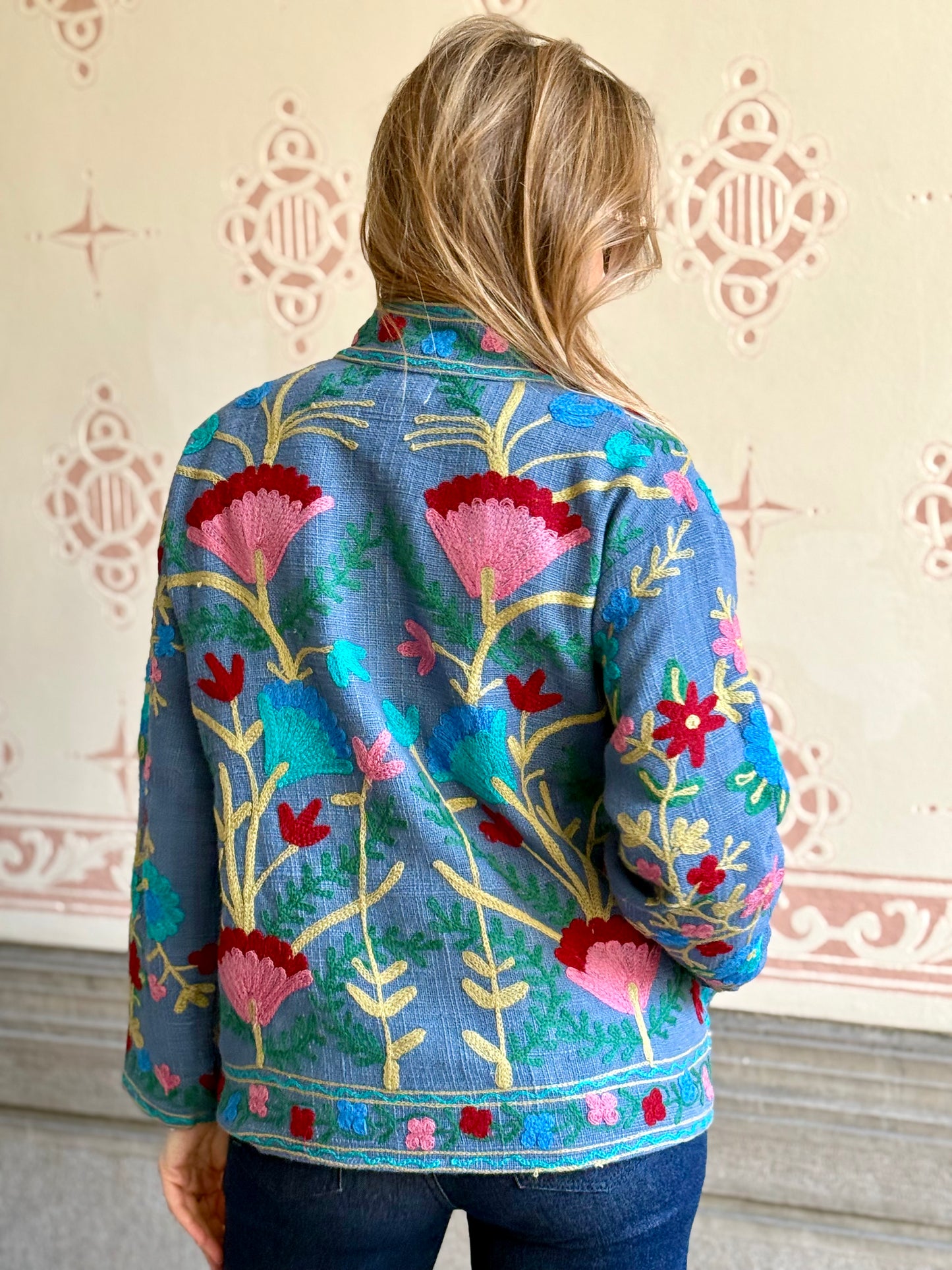 Cotton Suzani Embroidered Jacket