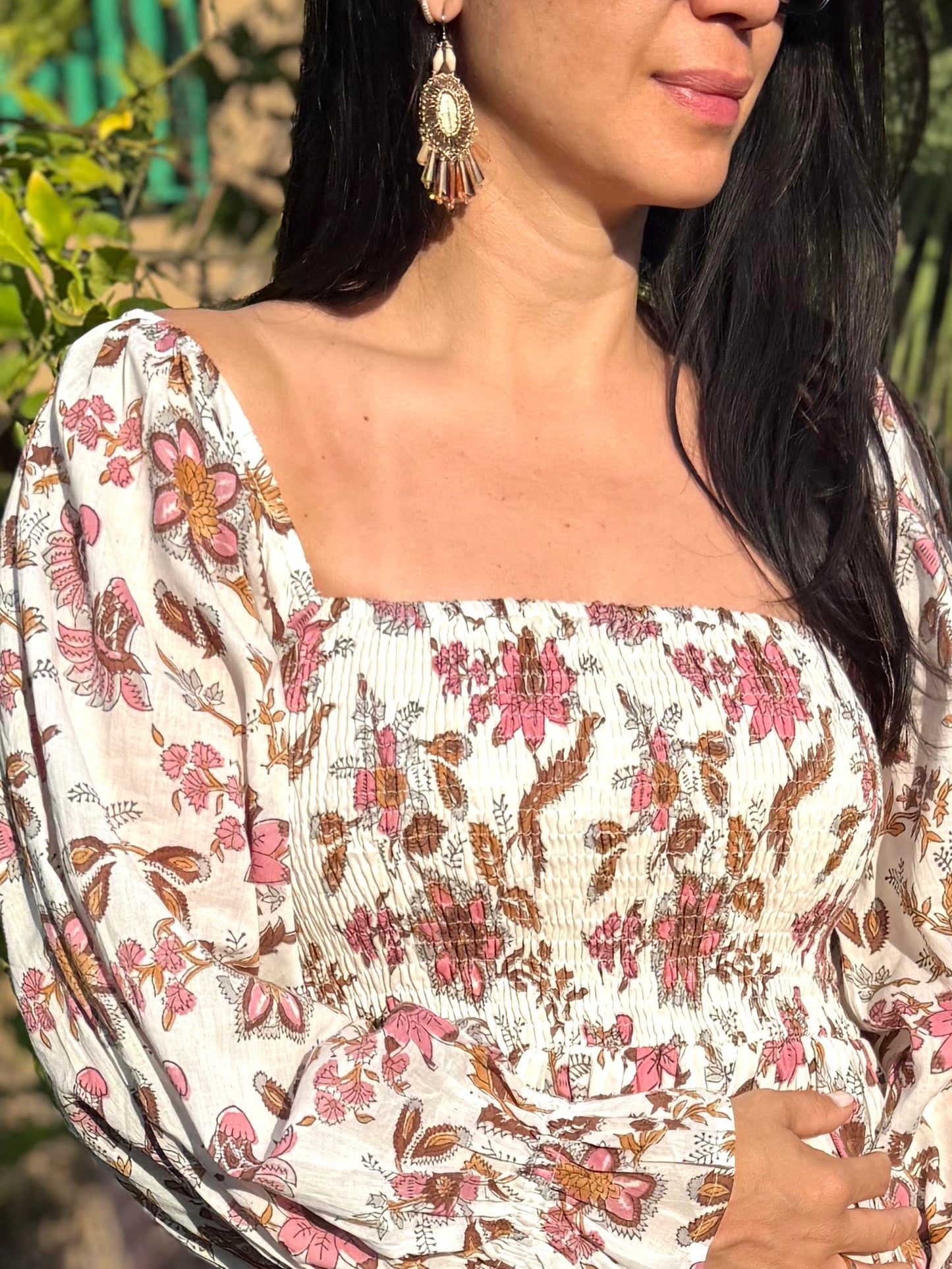 Sabrina Long dress in organic cotton