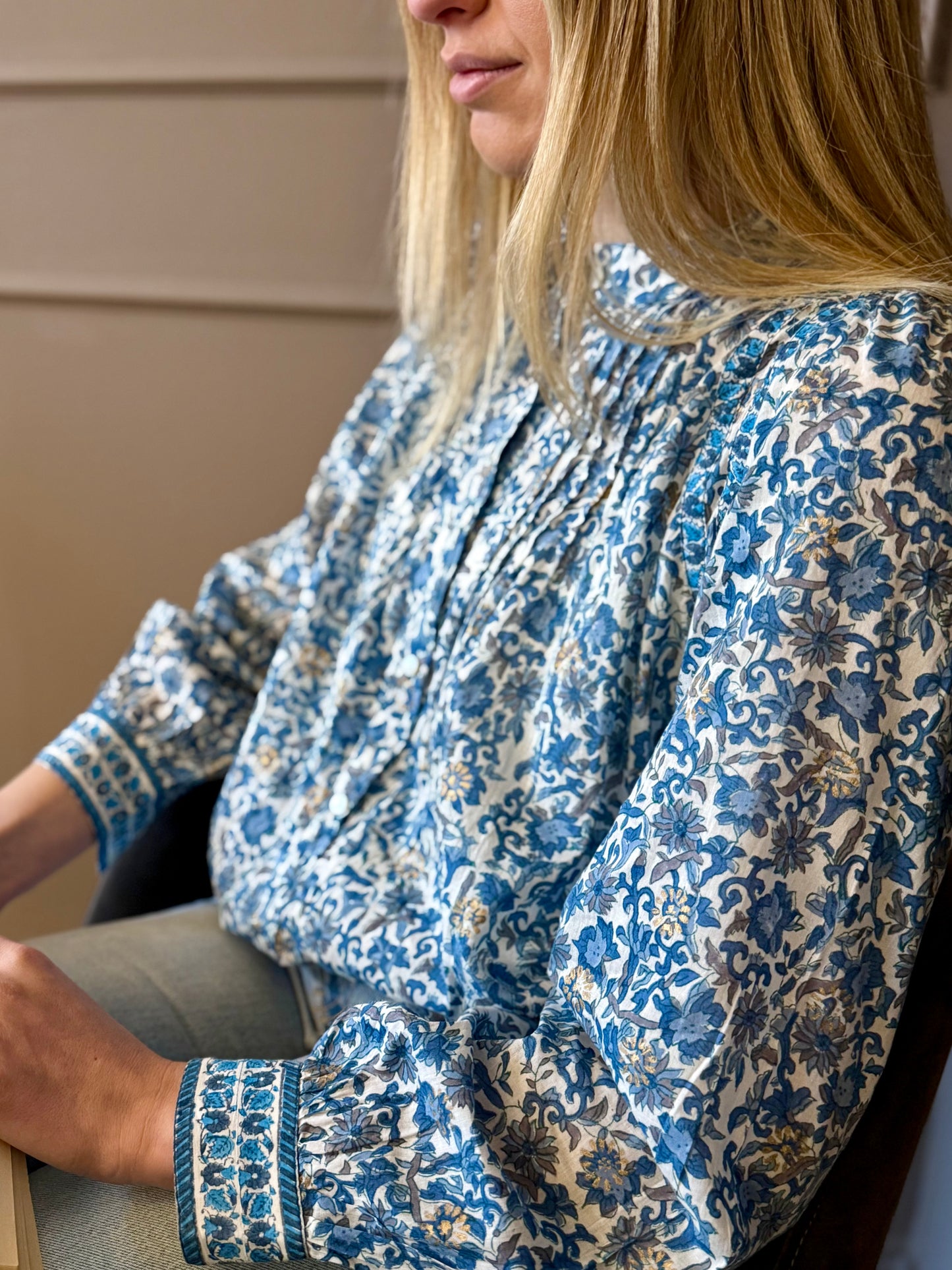 Camicia in cotone - Oro Blu