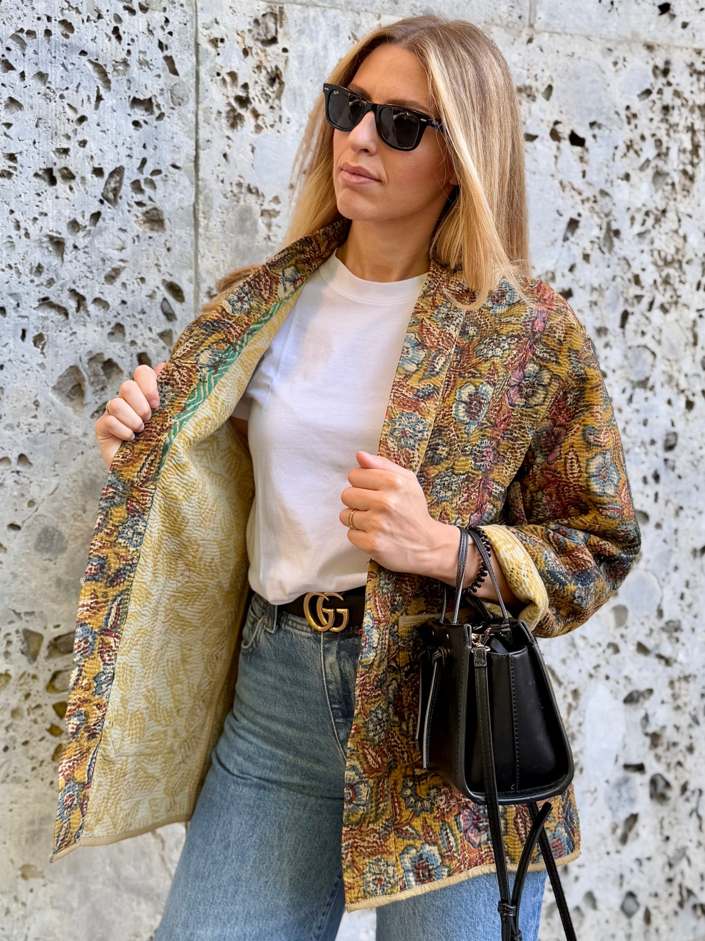 Old Kantha Kimono Jacket