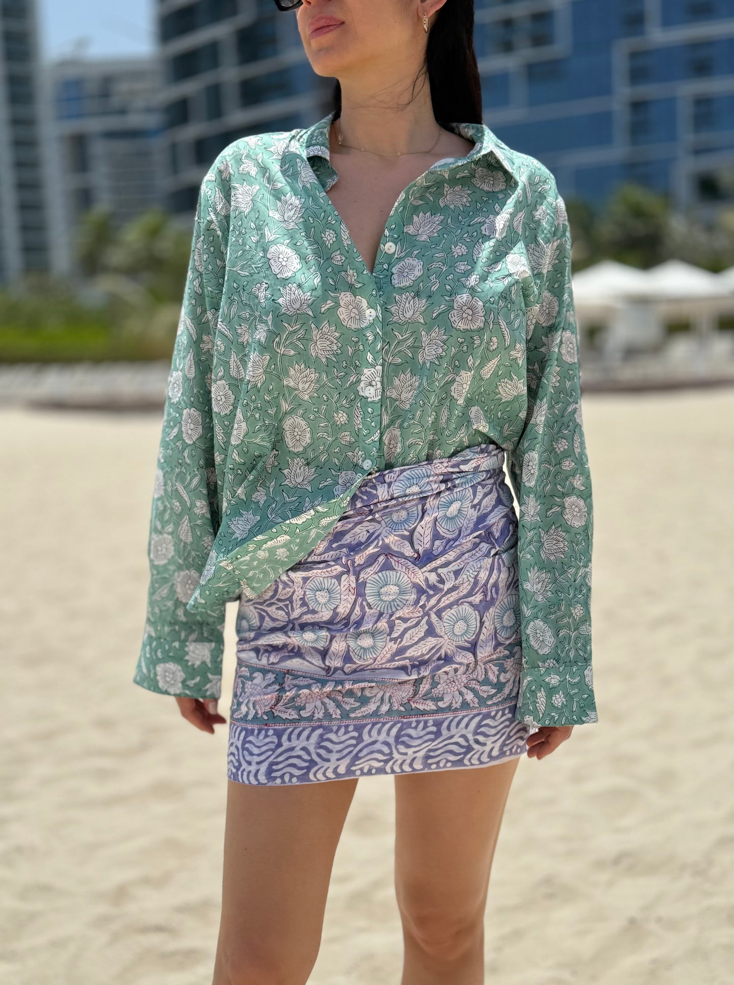 Hand Block Print Pareo/Sarong