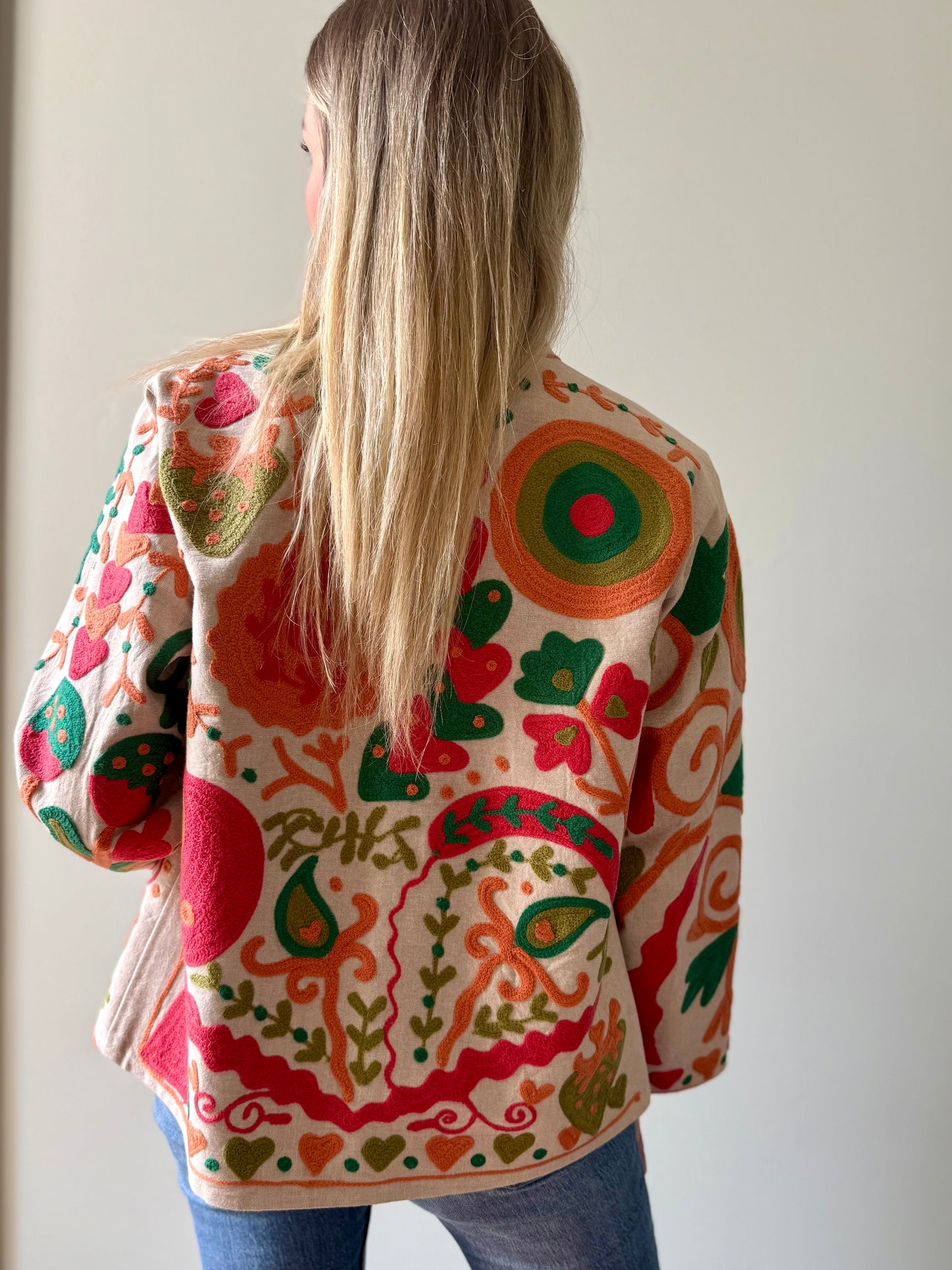 Cotton Boho Jacket Embroidered