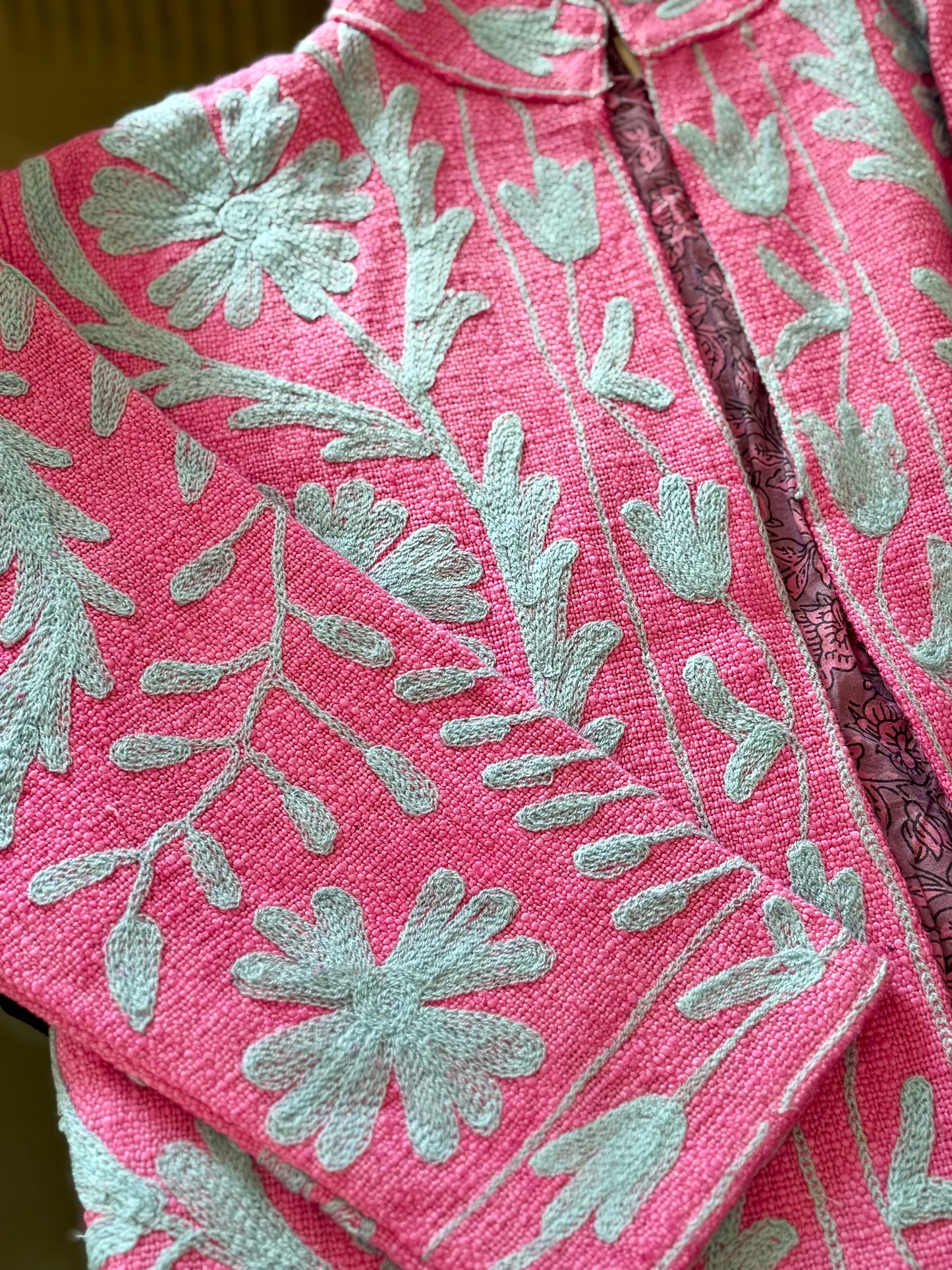 Suzani Giacca in cotone ricamato
