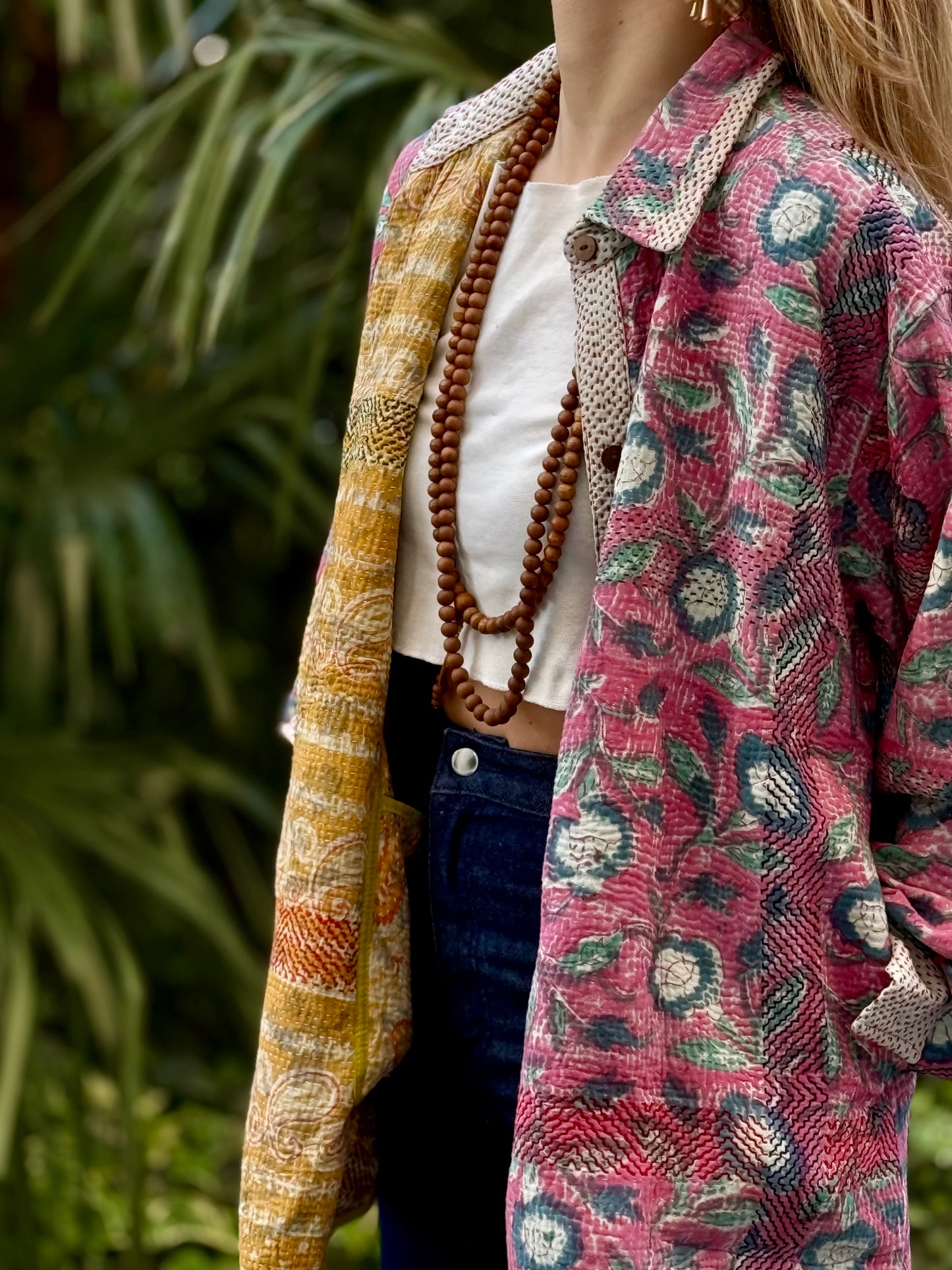Old Kantha Over Shirt Jacket - handmade