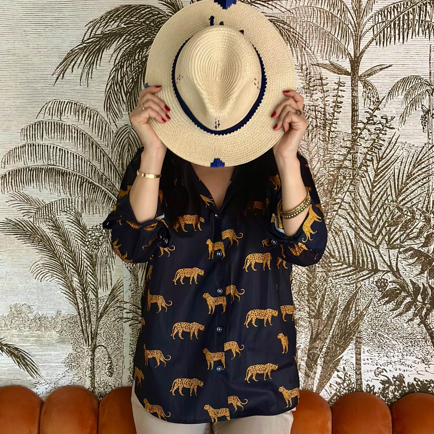Camicia in cotone organico - Leopardo