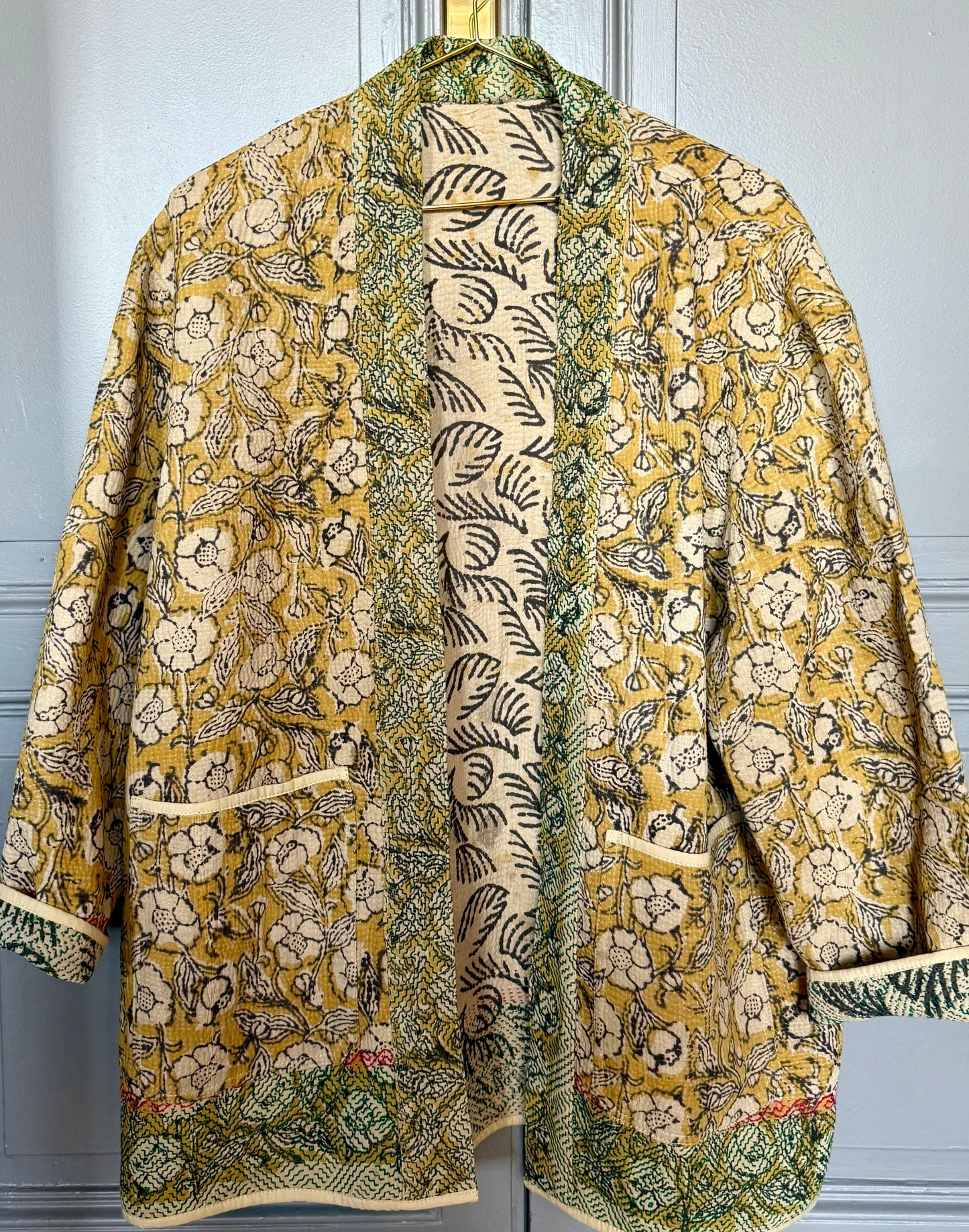 Vintage Kantha Giacca Kimono