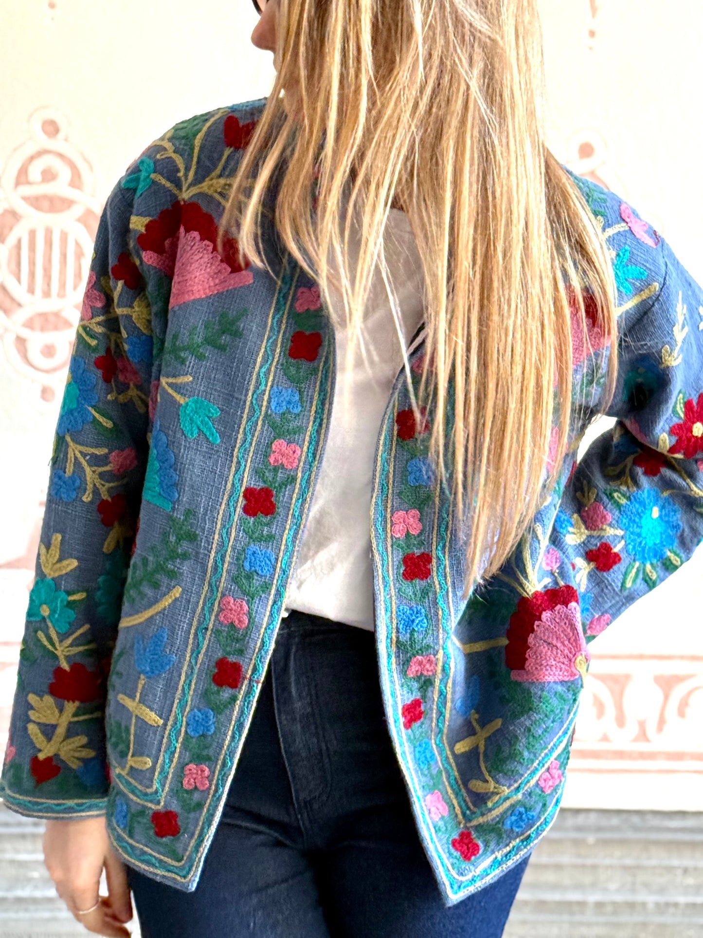 Cotton Suzani Embroidered Jacket