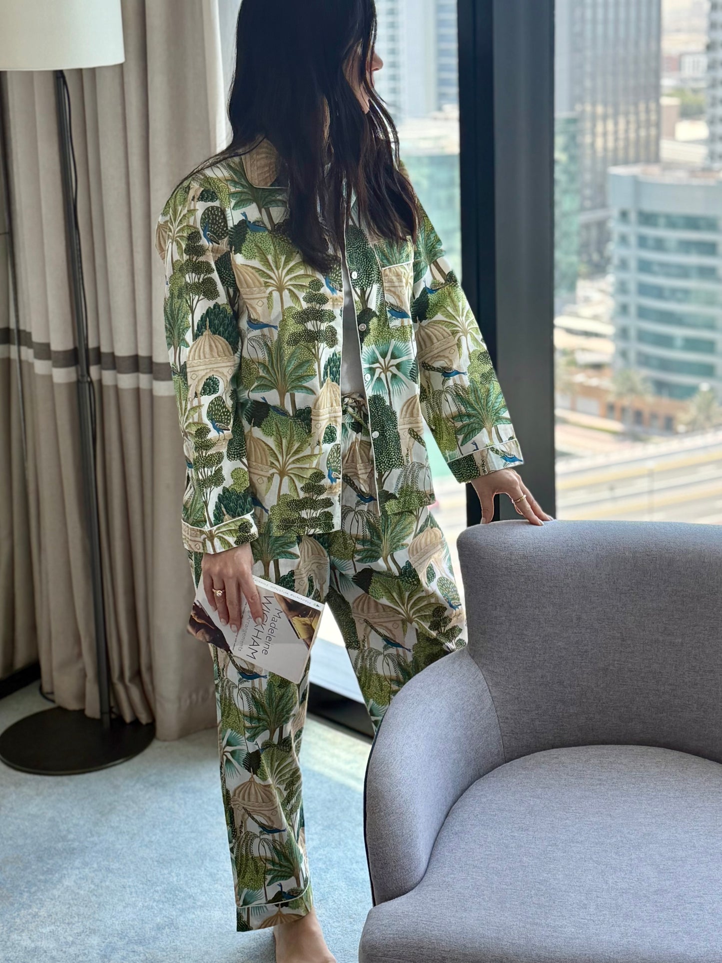 Pajamas Secret Garden White