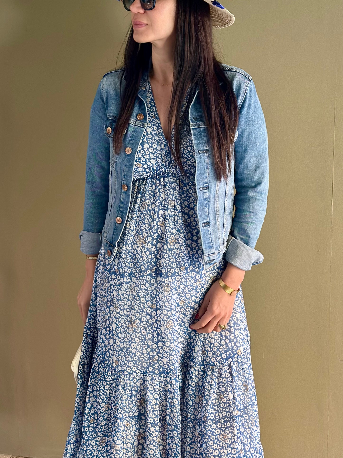 Majorelle Long dress in soft organic cotton