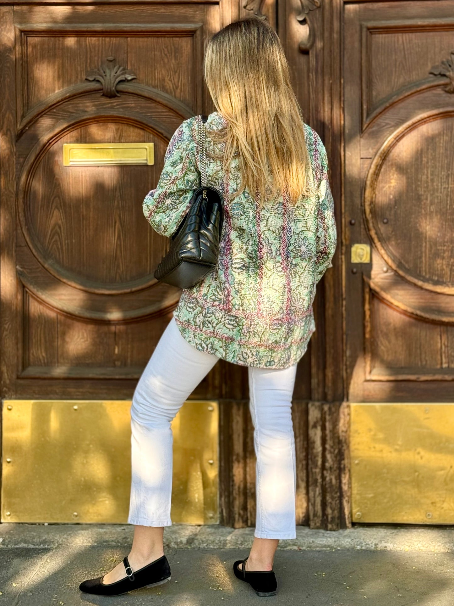Old Kantha Over Shirt Jacket - handmade