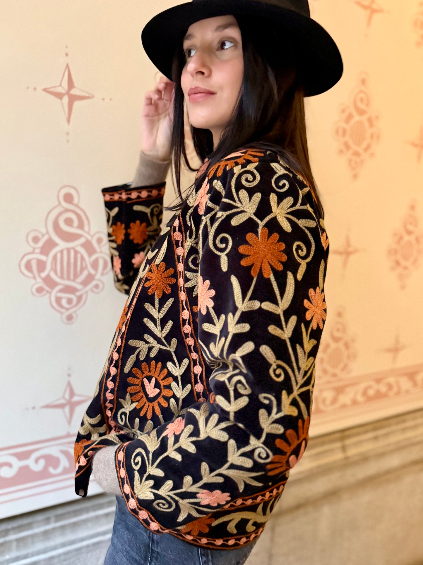 Paris Velvet Jacket - Black Small