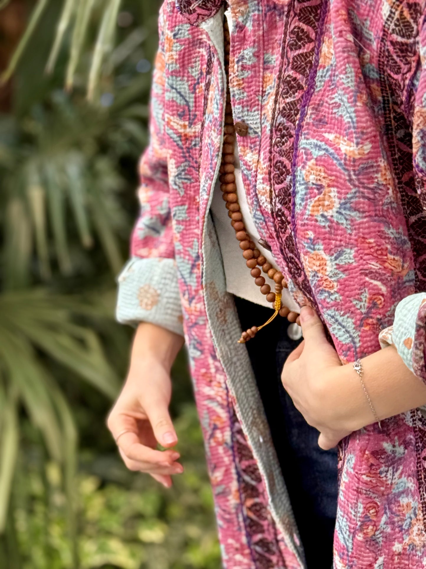 Old Kantha Over Shirt Jacket - handmade