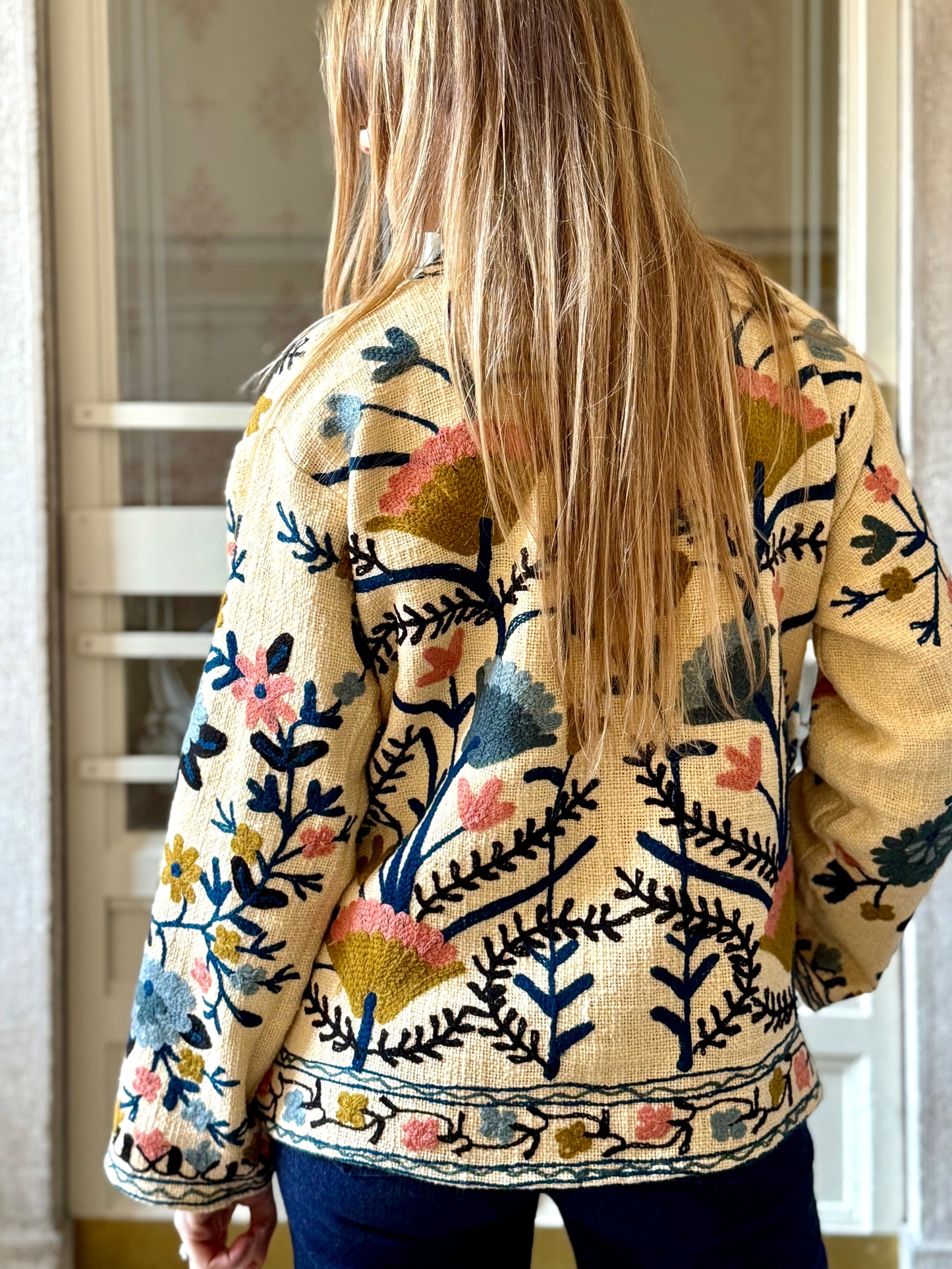 Cotton Suzani Embroidered Jacket