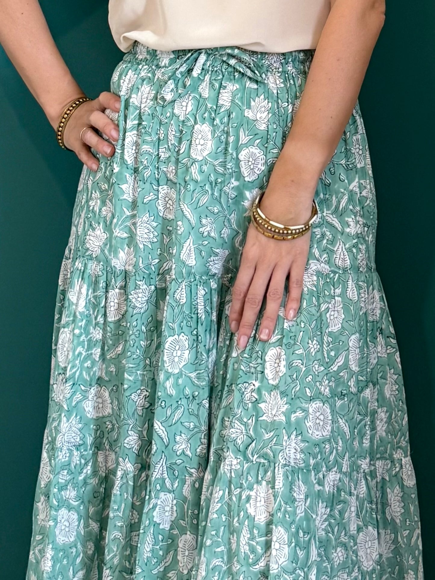 Long Flounced Skirt - Gilda