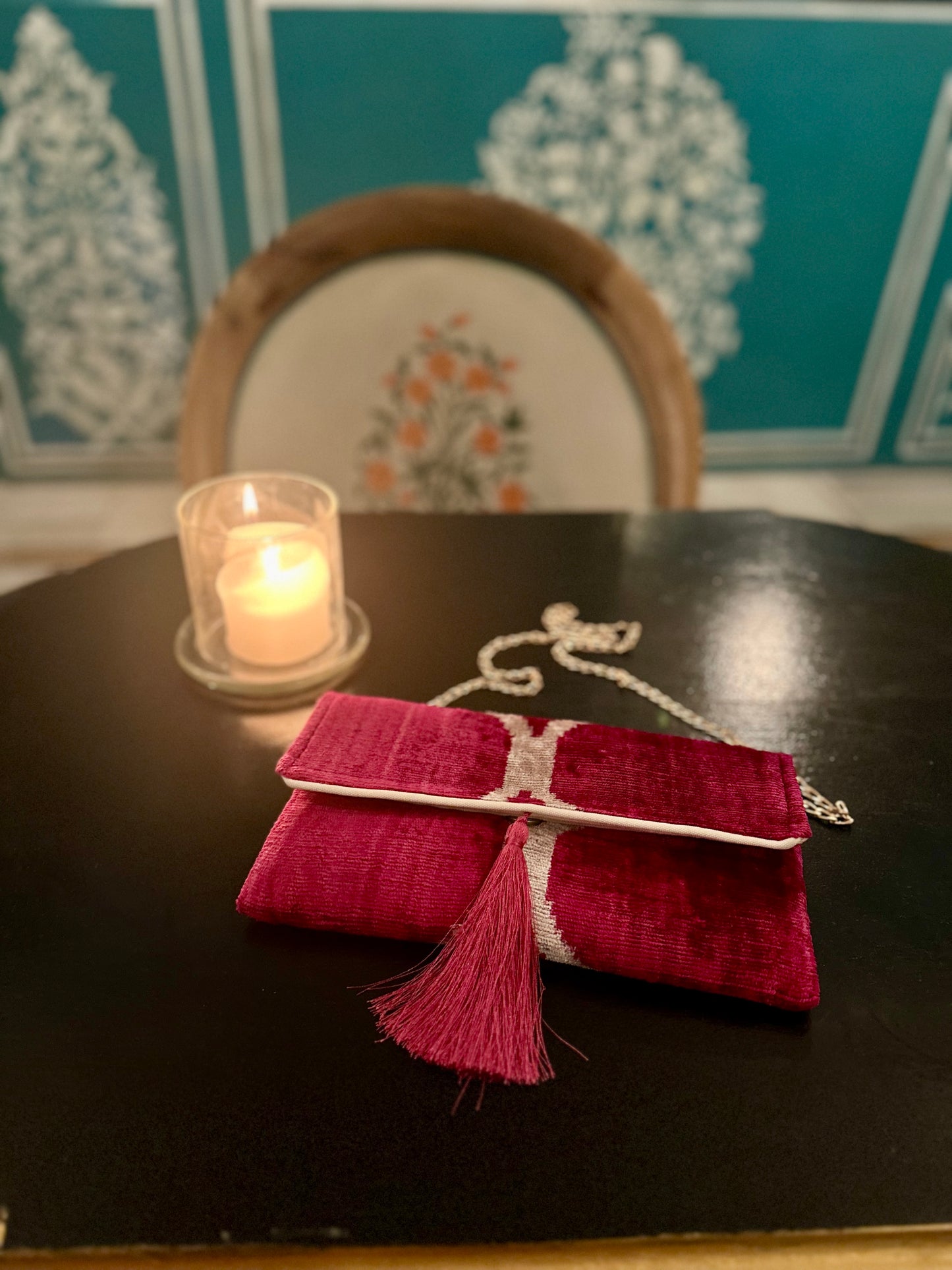 Clutch/Pochette Silk Ikat - Kamya
