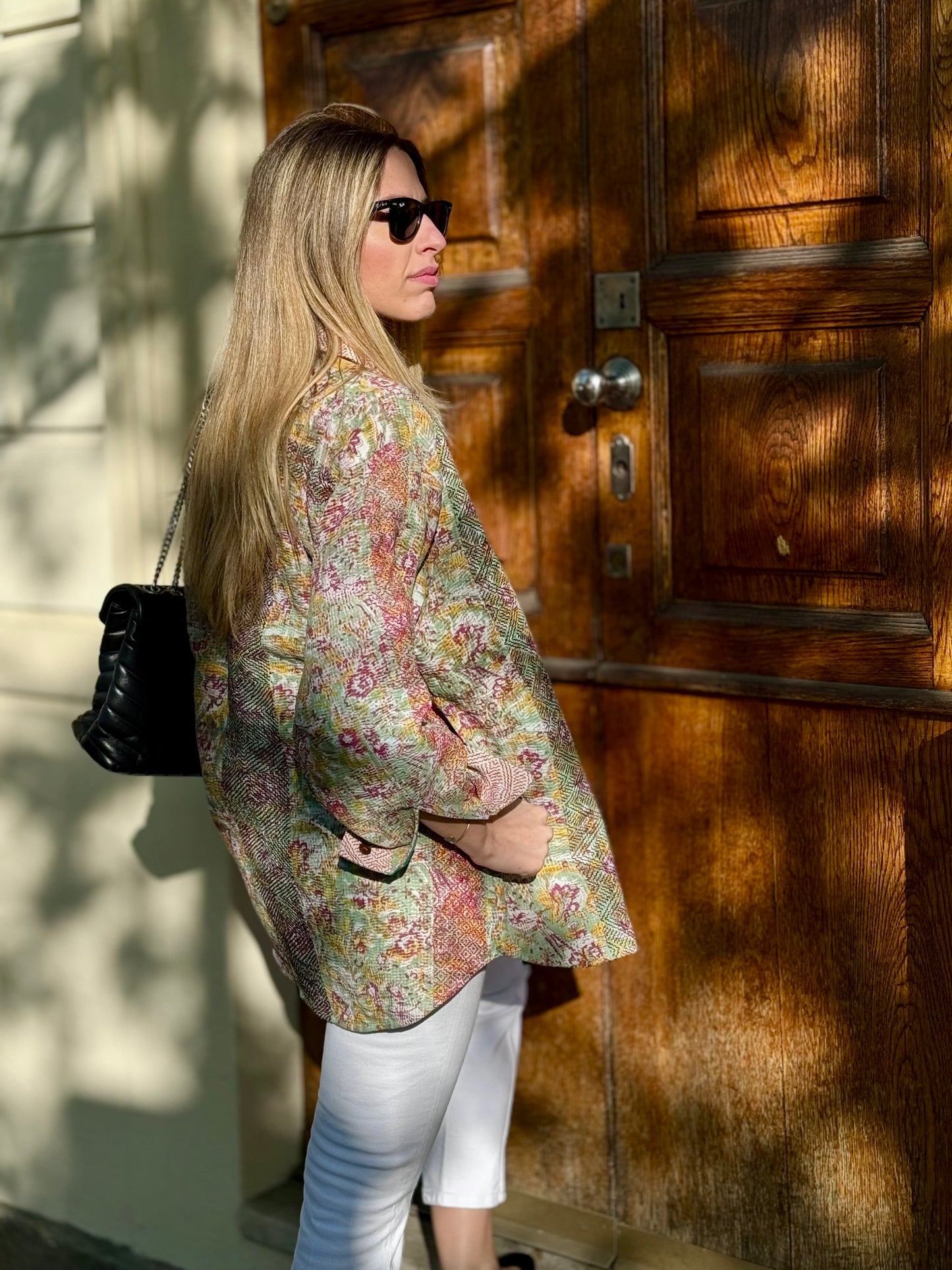 Old Kantha Over Shirt Jacket - handmade