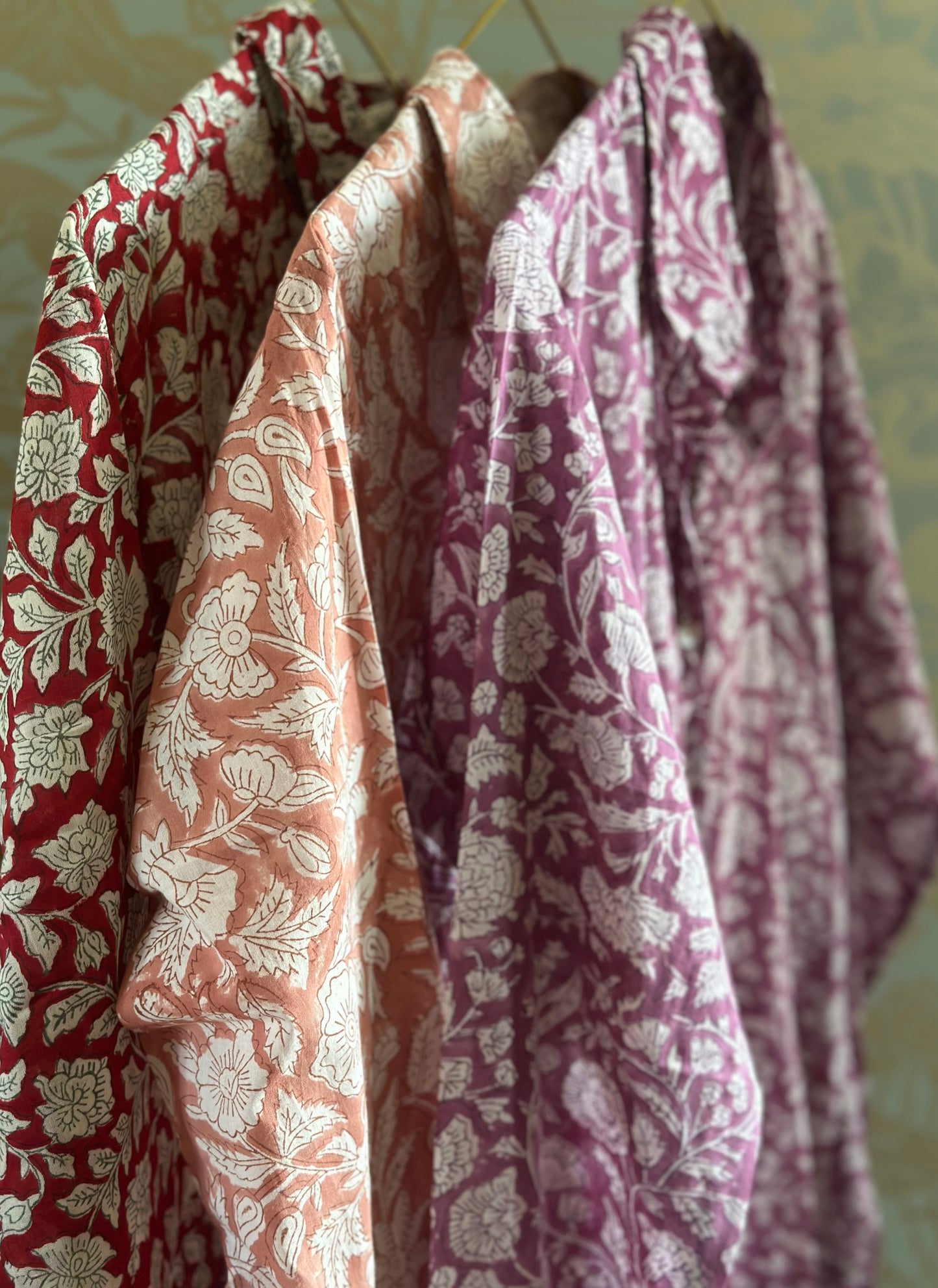 Camicia in cotone organico leggero - Floreale