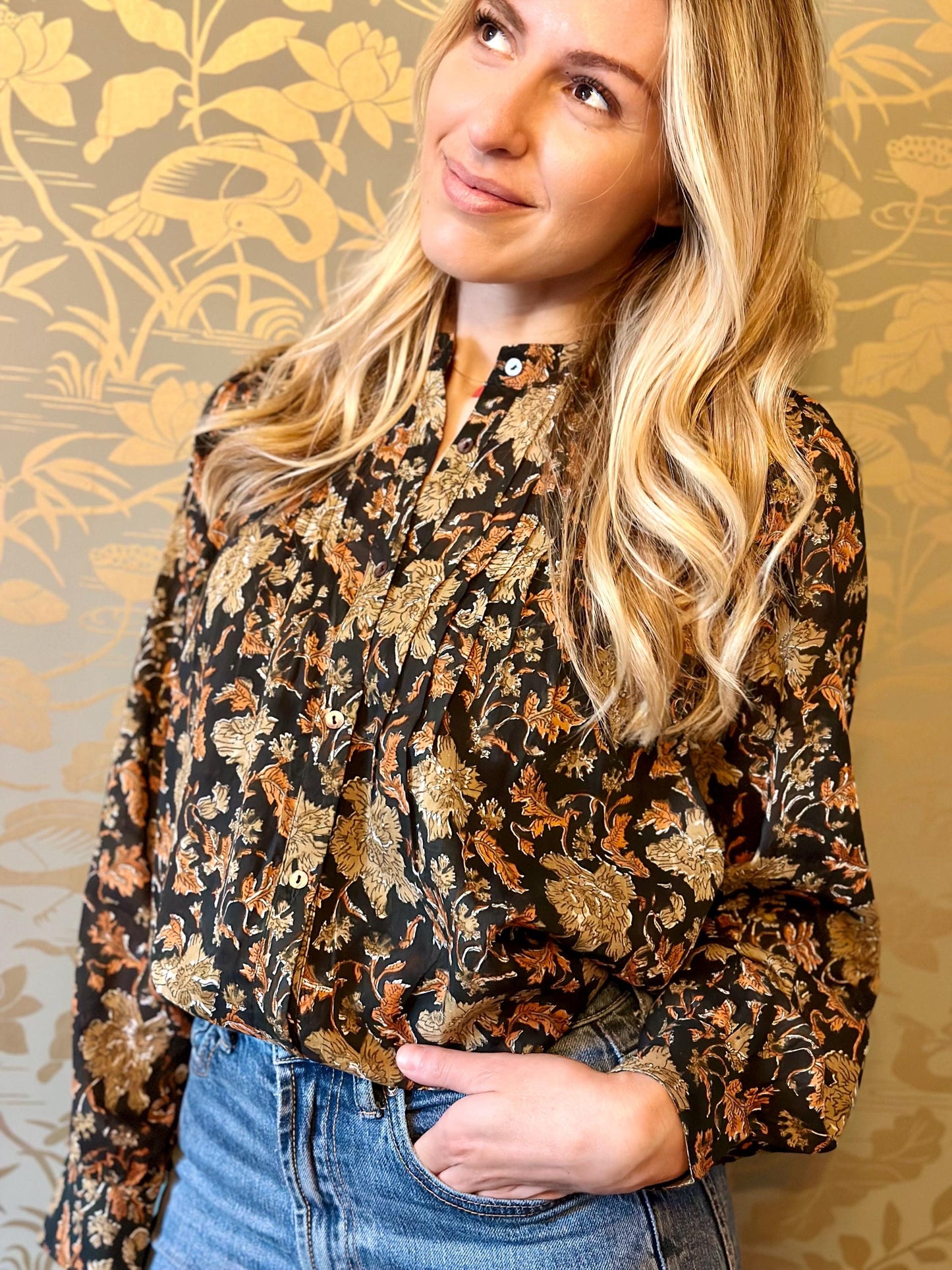 Camicia in cotone - Autunno Verde Scuro