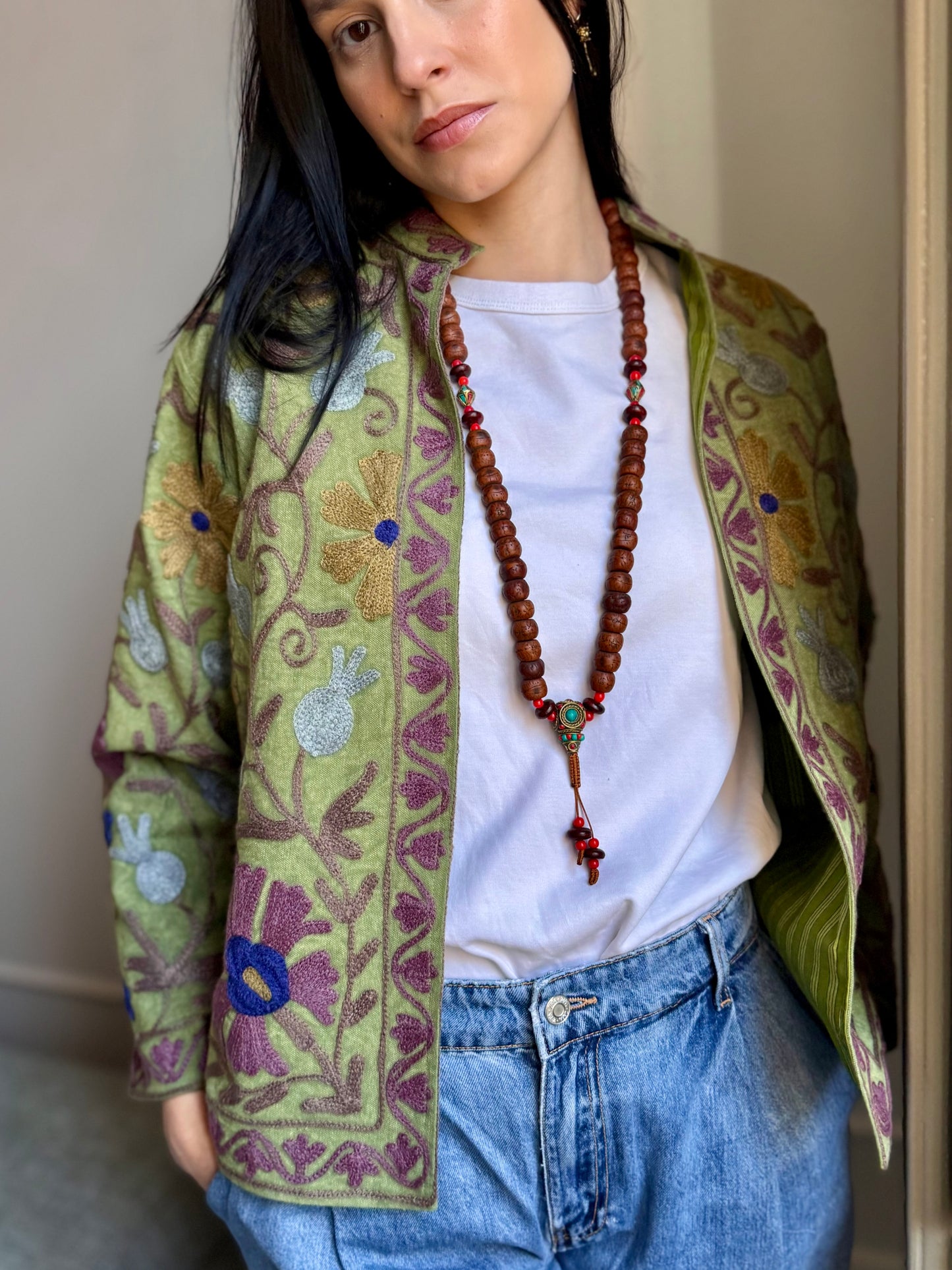 Cotton Suzani Jacket Embroidered
