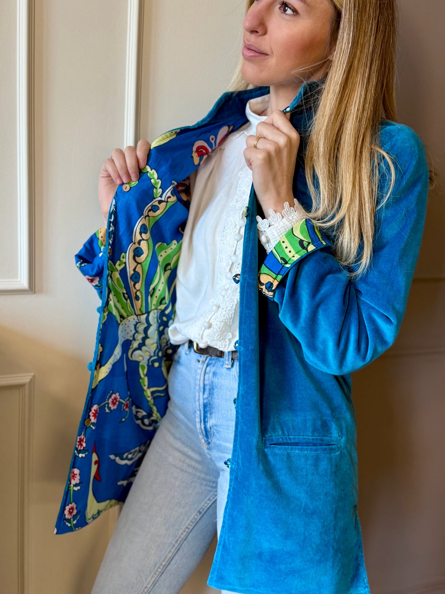 Cappottino reversibile - Fiori esotici