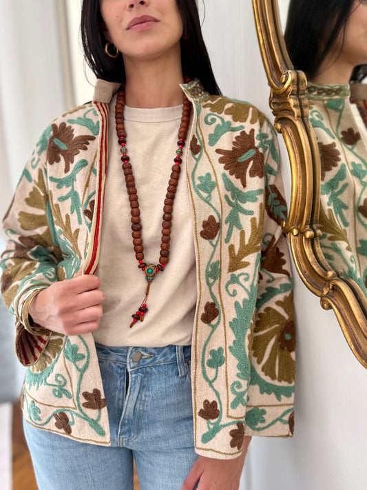 Cotton Suzani Jacket Embroidered