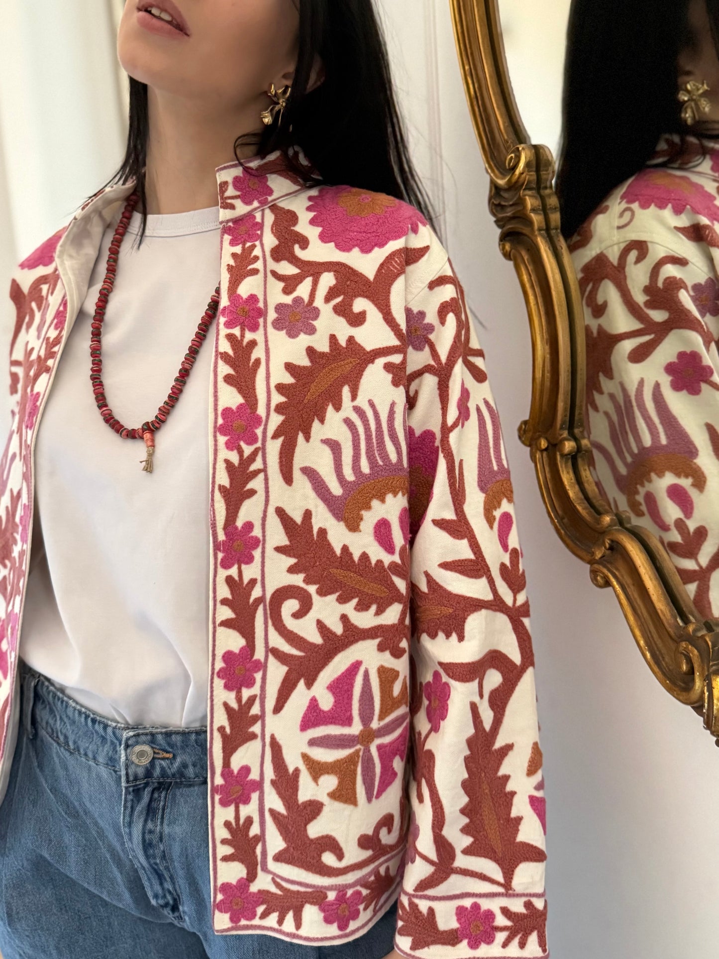 Cotton Boho Jacket Embroidered