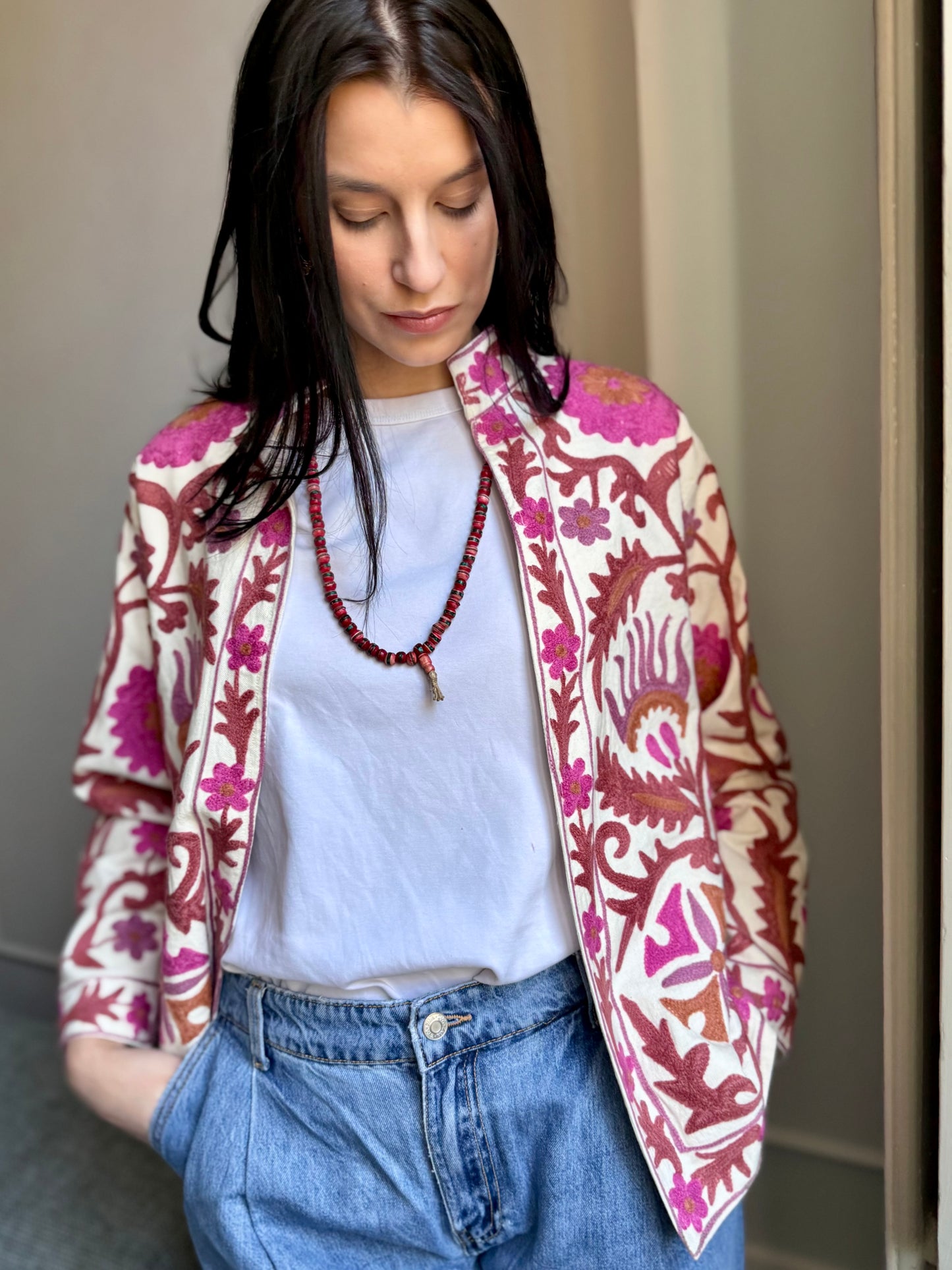 Cotton Boho Jacket Embroidered