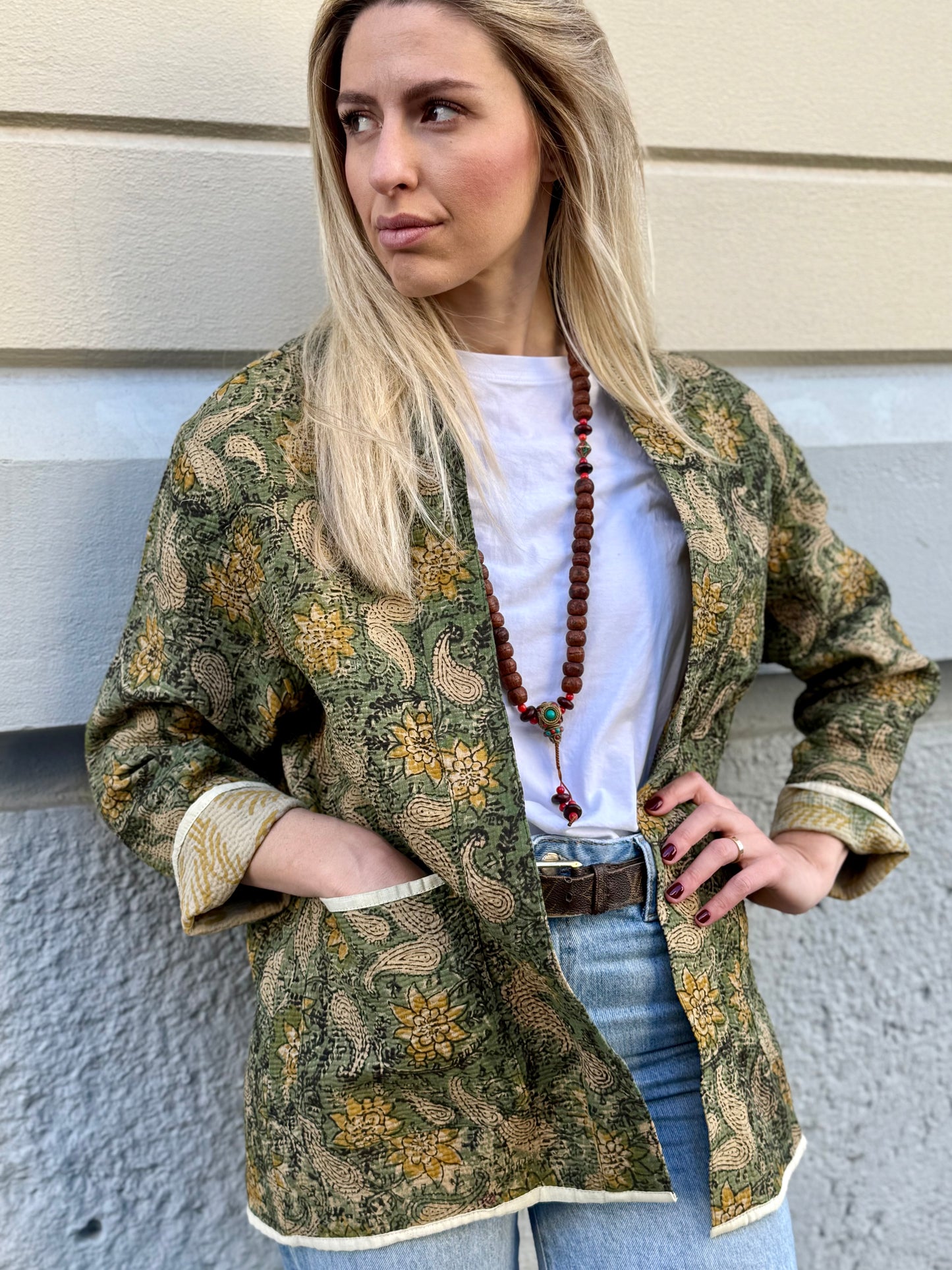 Old Kantha Kimono Jacket