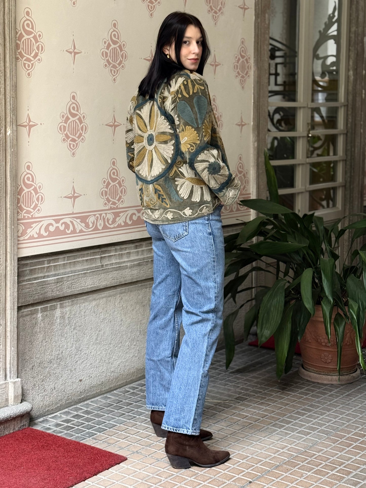 Velvet Jacket Stone Washed - Small