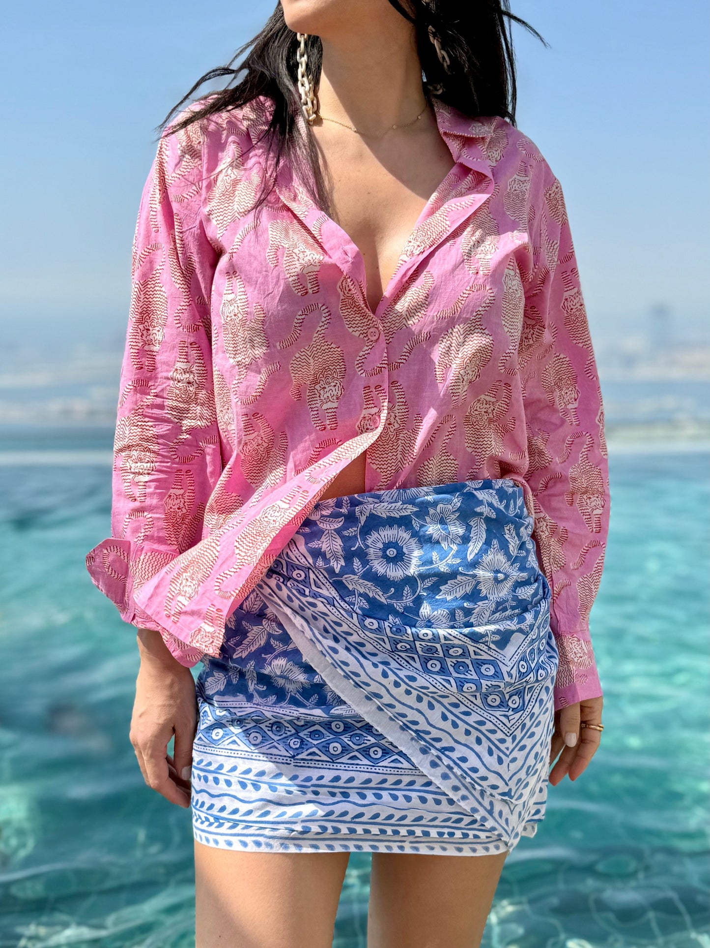 Hand Block Print Pareo/Sarong