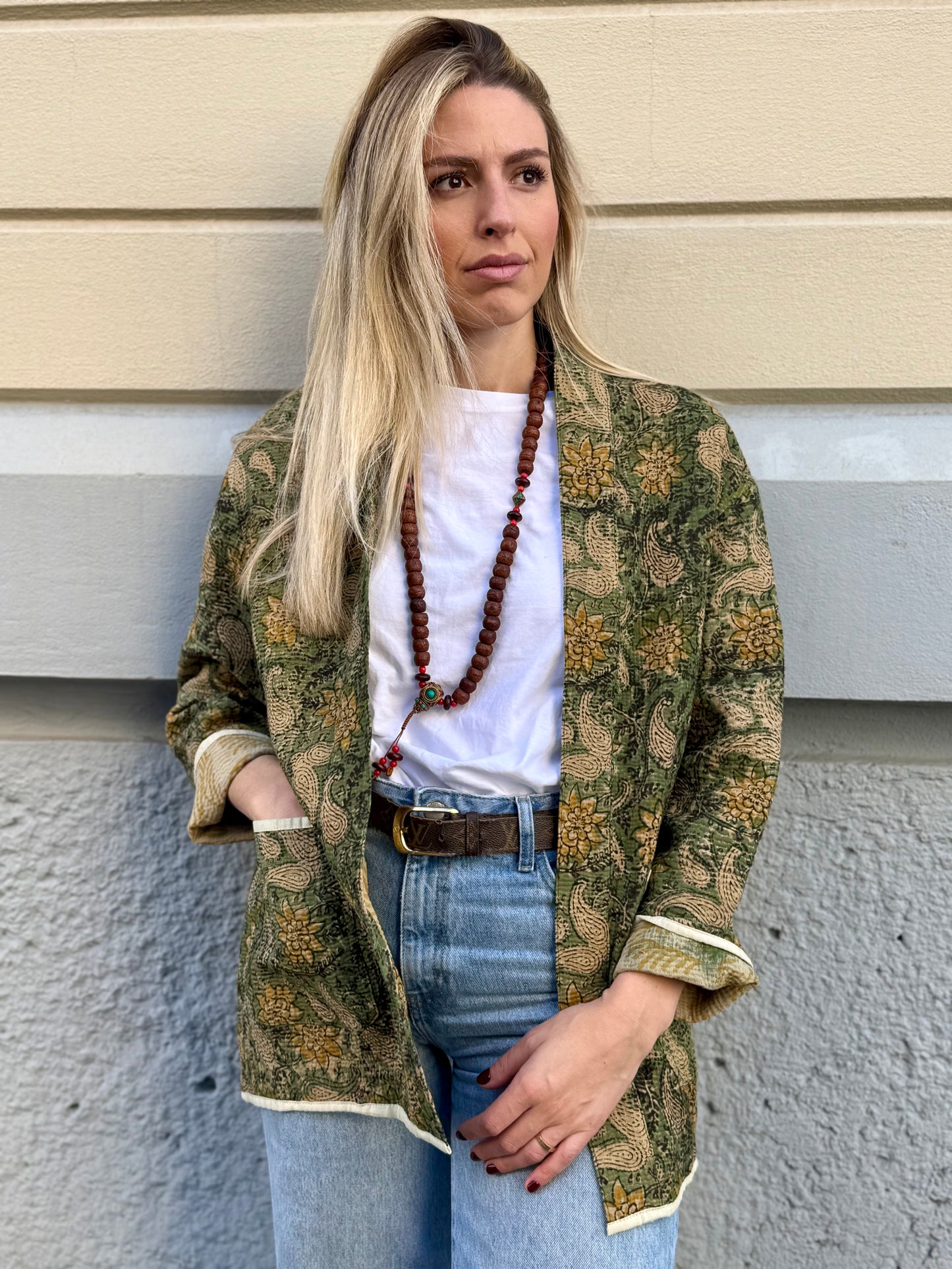 Old Kantha Kimono Jacket