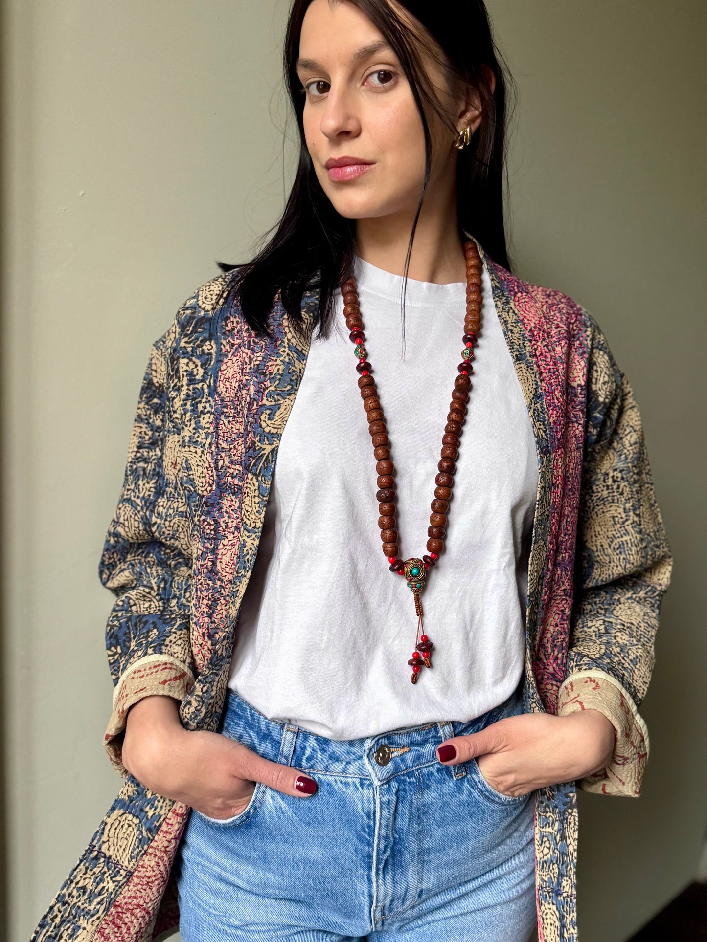 Old Kantha Kimono Jacket