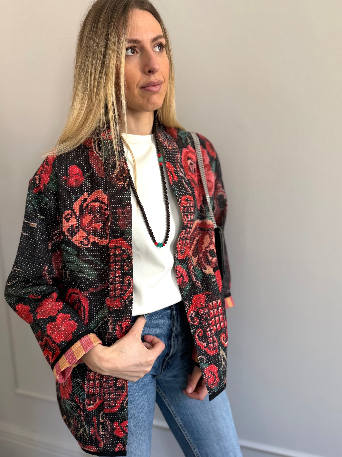 Old Kantha Kimono Jacket